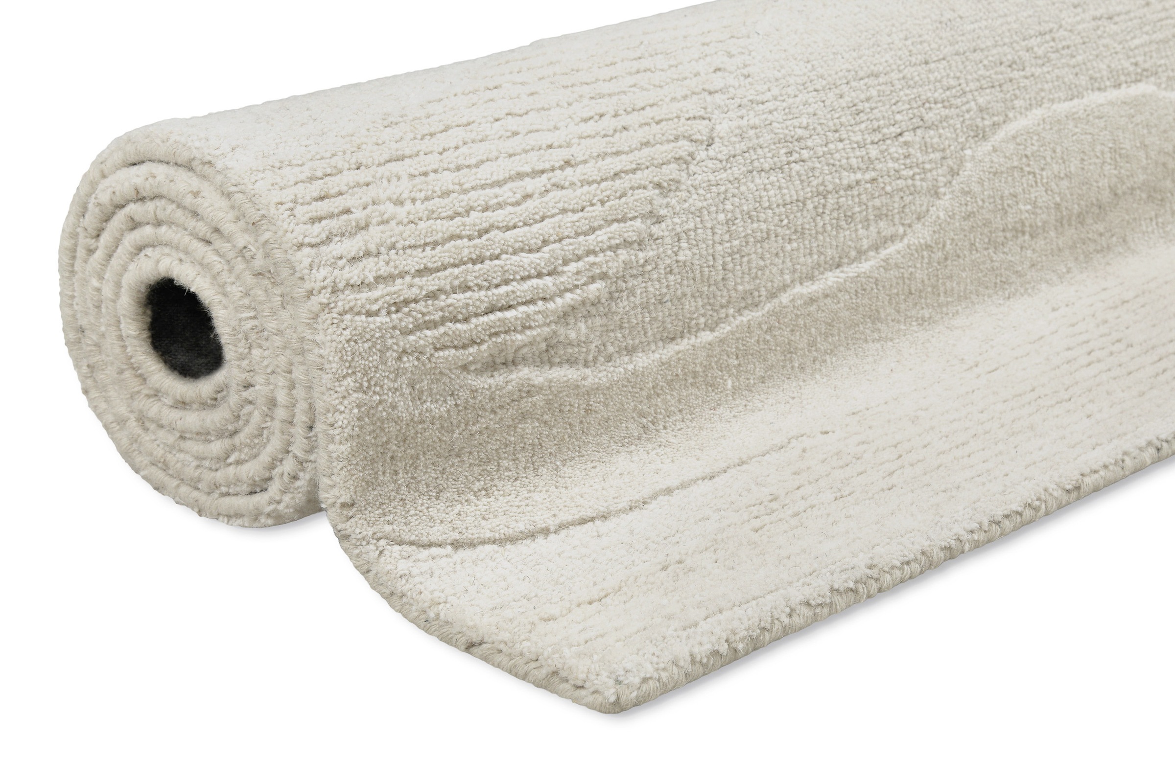 Wecon home Wollteppich »Hamptons THIRTYFOUR«, rechteckig, 15 mm Höhe, Läufer, Schurwolle, Kurzflor, Wohnzimmer, Schlafzimmer, Wellen