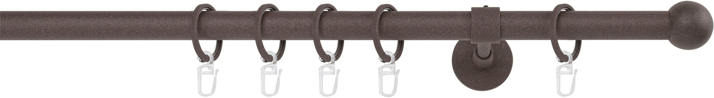 mydeco Gardinenstange »20mm Ball Wandträger 14 cm«, 1 läufig-läufig, Fixmaß