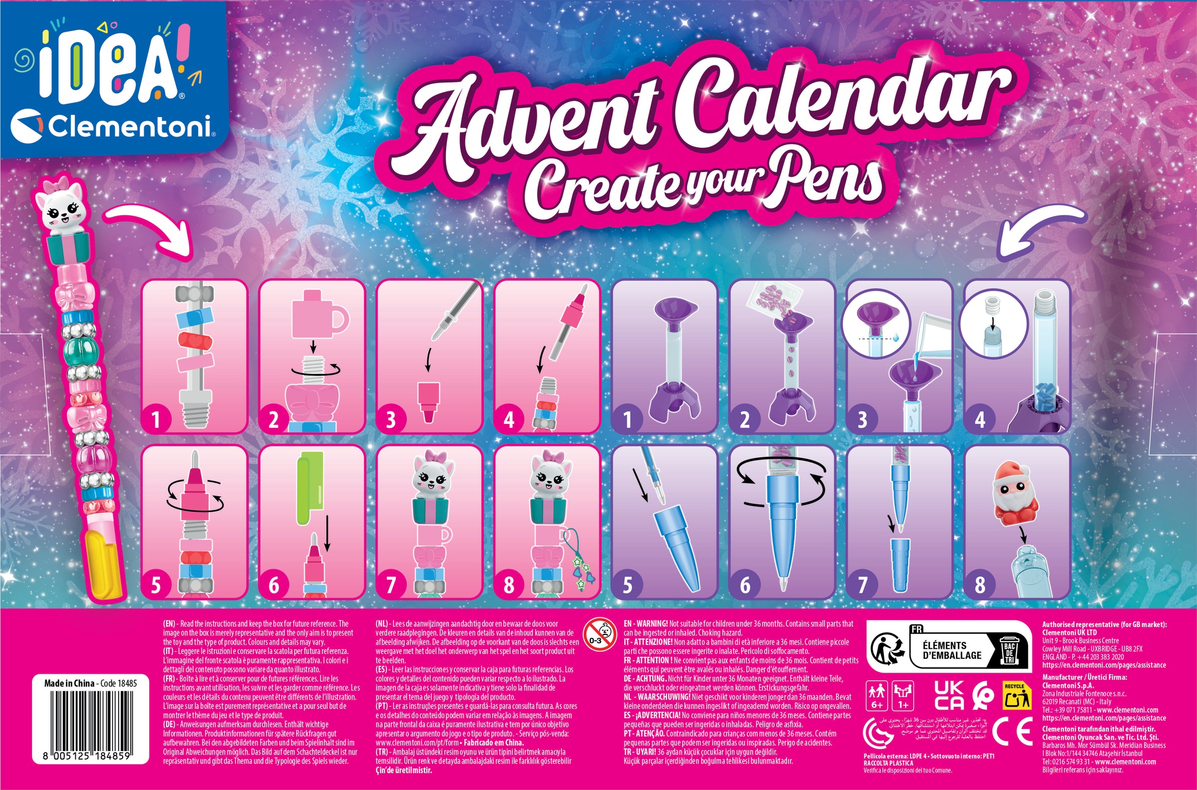 Clementoni® Spielzeug-Adventskalender »IDEA! - Stifte Atelier - Adventskalender« ab 7 Jahren