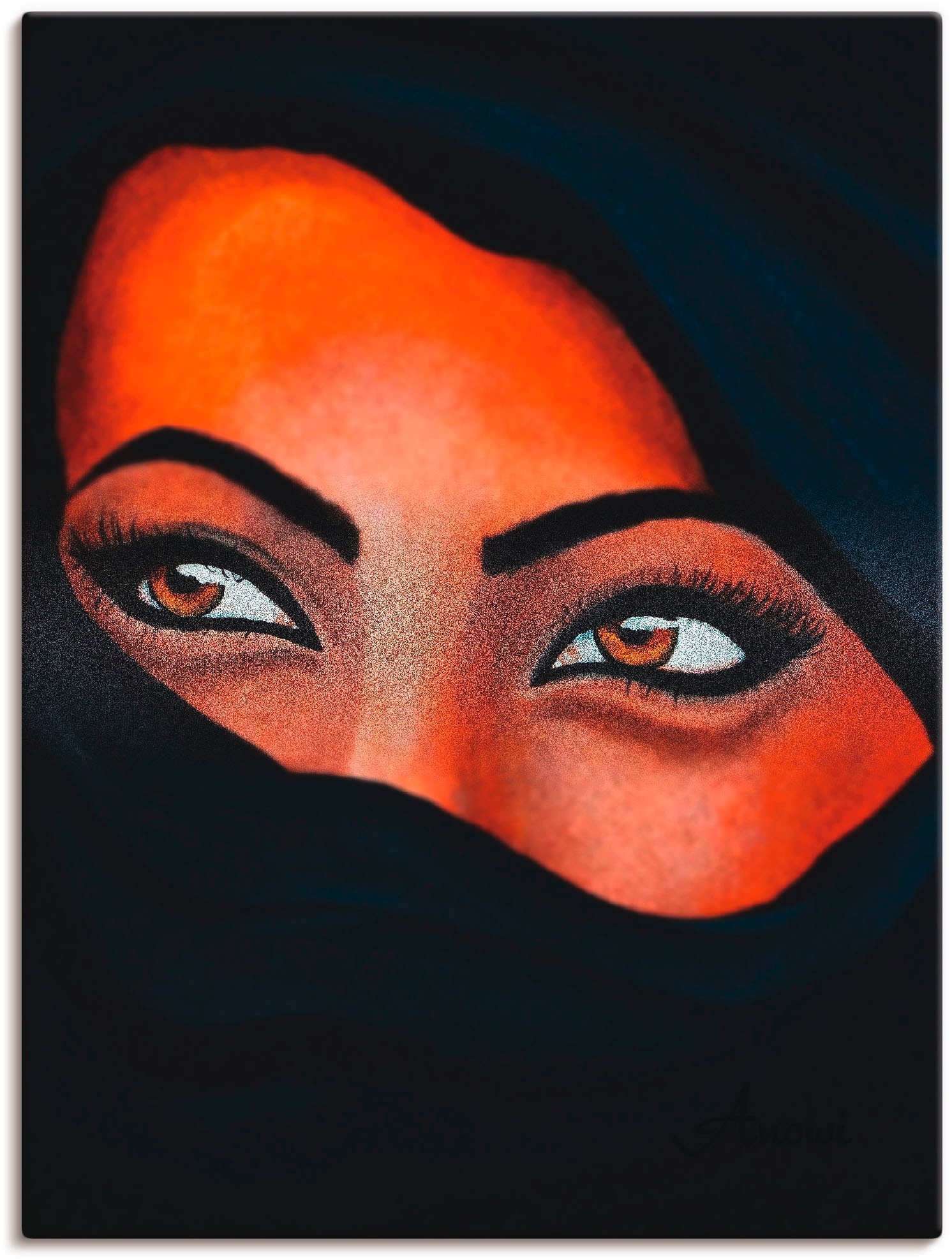 Leinwandbild, Artland auf Frau, als Rechnung verschied. Haut«, »Tuareg Sand deiner bestellen Wandbild in Der Größen St.), Wandaufkleber - auf (1