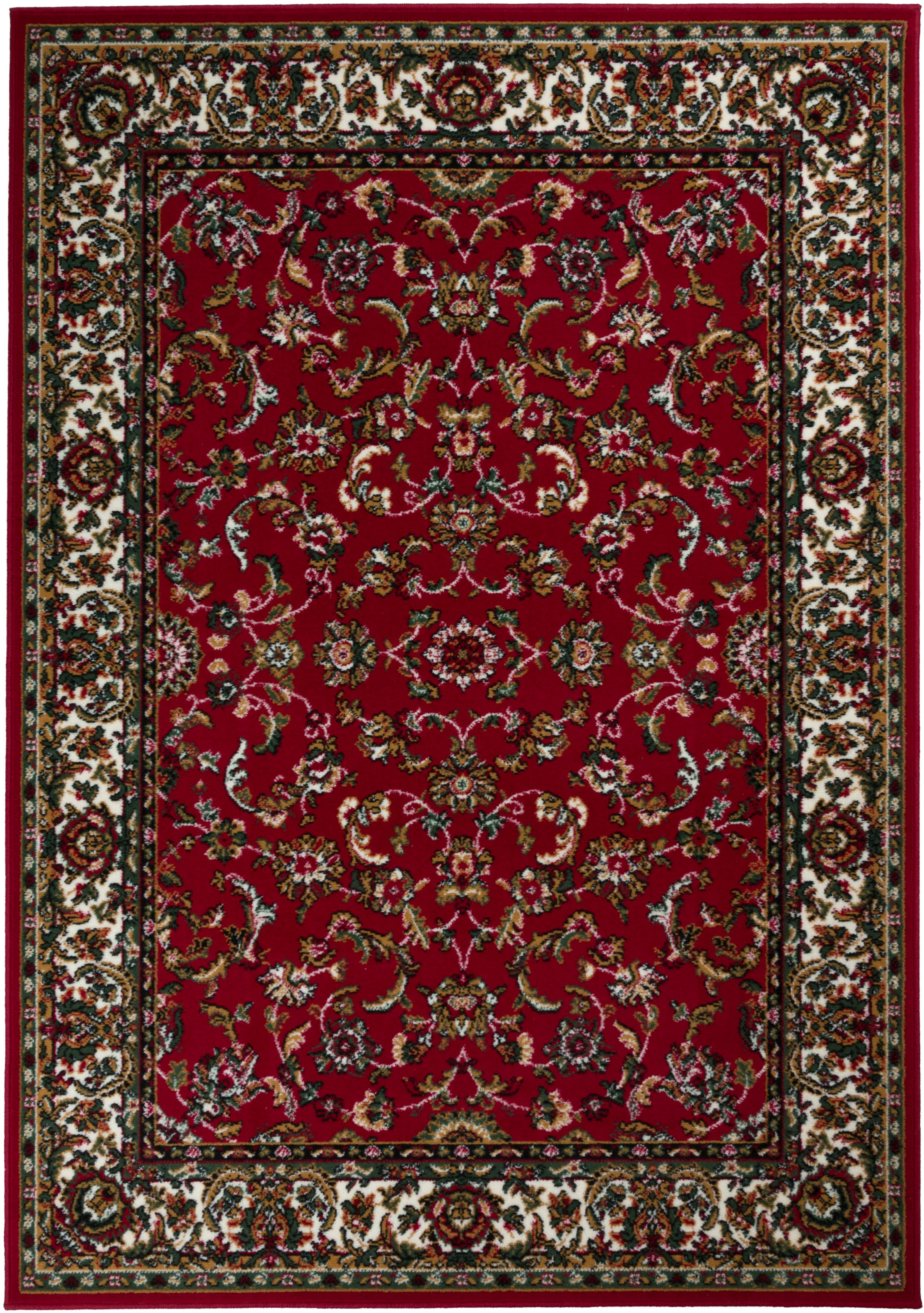 OTTO home Teppich »Ezzo, Made in Belgium«, rechteckig, 7 mm Höhe, Orient-Optik, mit Bordüre, Teppich, Kurzflor, Weich, Wohnzimmer