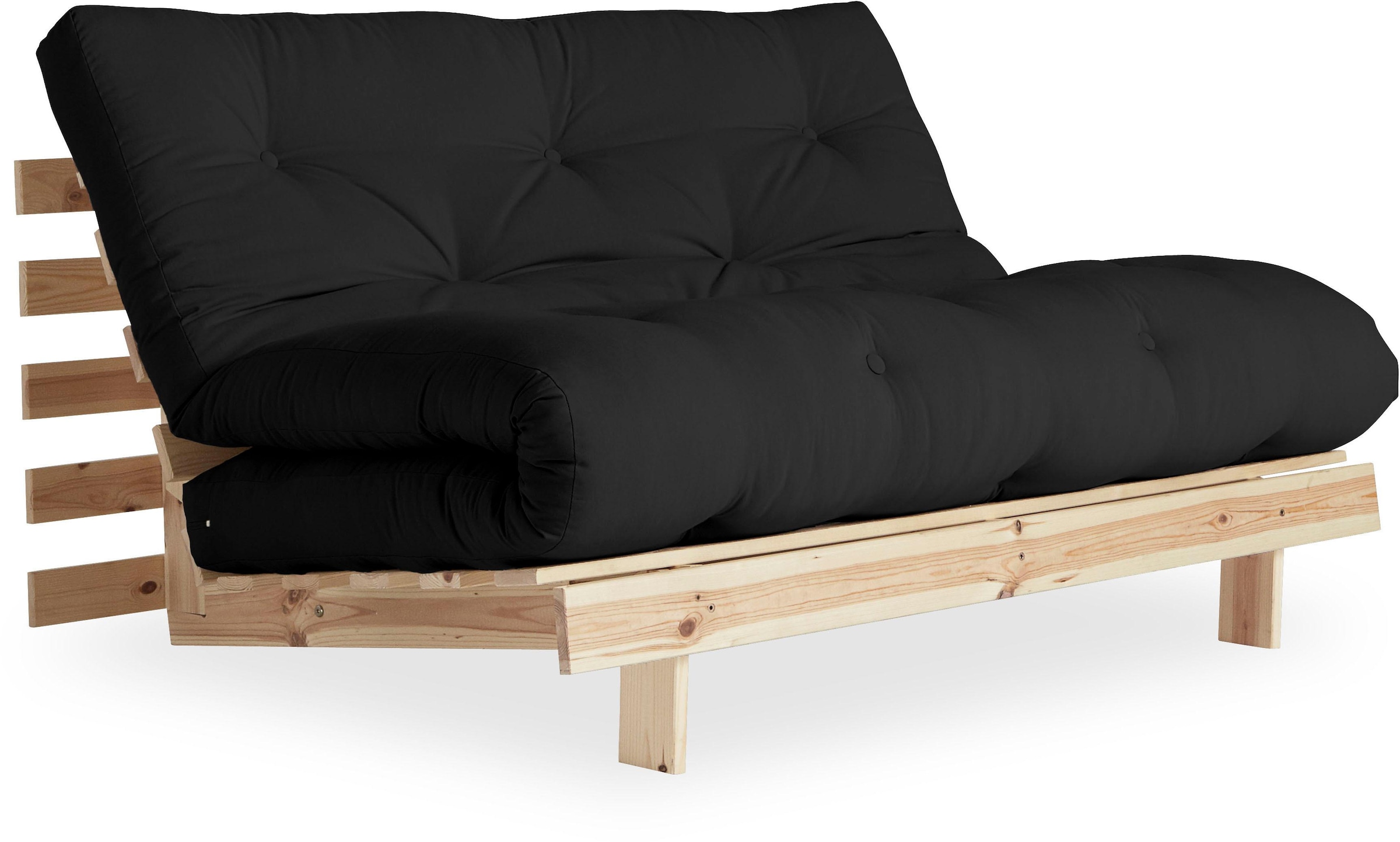 Karup Design Daybett »Daybett Roots Schlafsofa – Gästebett & Sofa aus FSC®-Kiefer«, Inkl. Futonmatratze, in mehreren Größen & Farben erhältlich