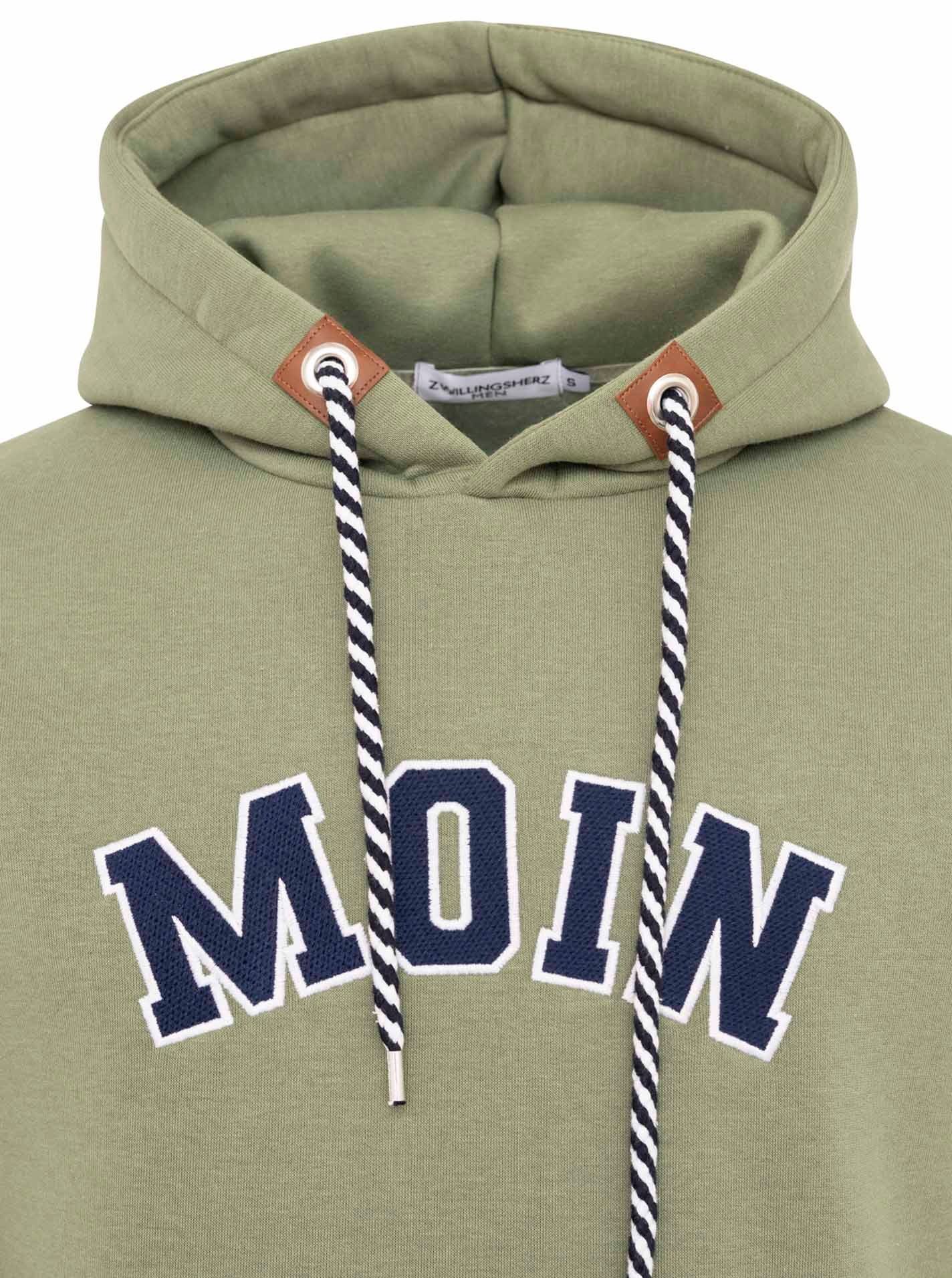Zwillingsherz Hoodie »"MOIN Classic"«, Kapuze mit Kordelzug, Tasche vorn, Stickerei