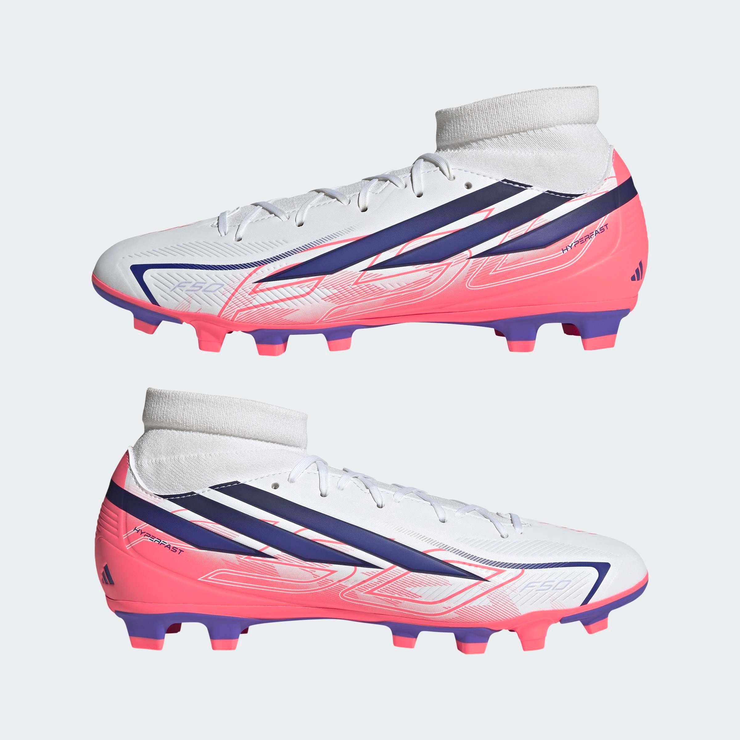 adidas Performance Fußballschuh »F50 HYPERFAST CLUB MID , FESTE / GEMISCHTE BÖDEN«  für viele verschiedene Böden geeignet