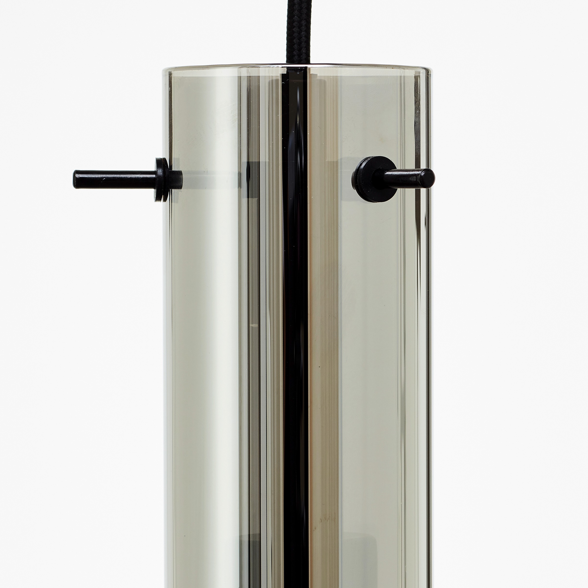 Brilliant Pendelleuchte »Glasini« E14 1 Stk. mit Rauchglas, 199 cm Höhe, 95 cm Breite, 5 x E14, schwarz