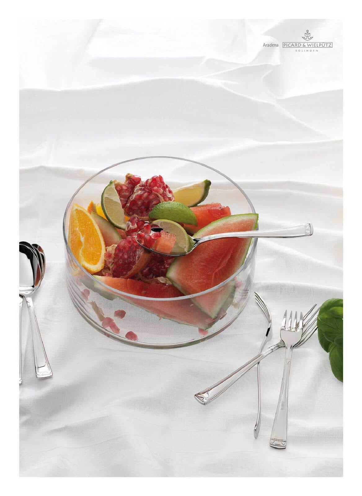 Picard & Wielpütz Solingen Besteck-Set »Tafelbesteck inkl. Besteckbox Aradena 30er Set silber« Spülmaschinengeeignet