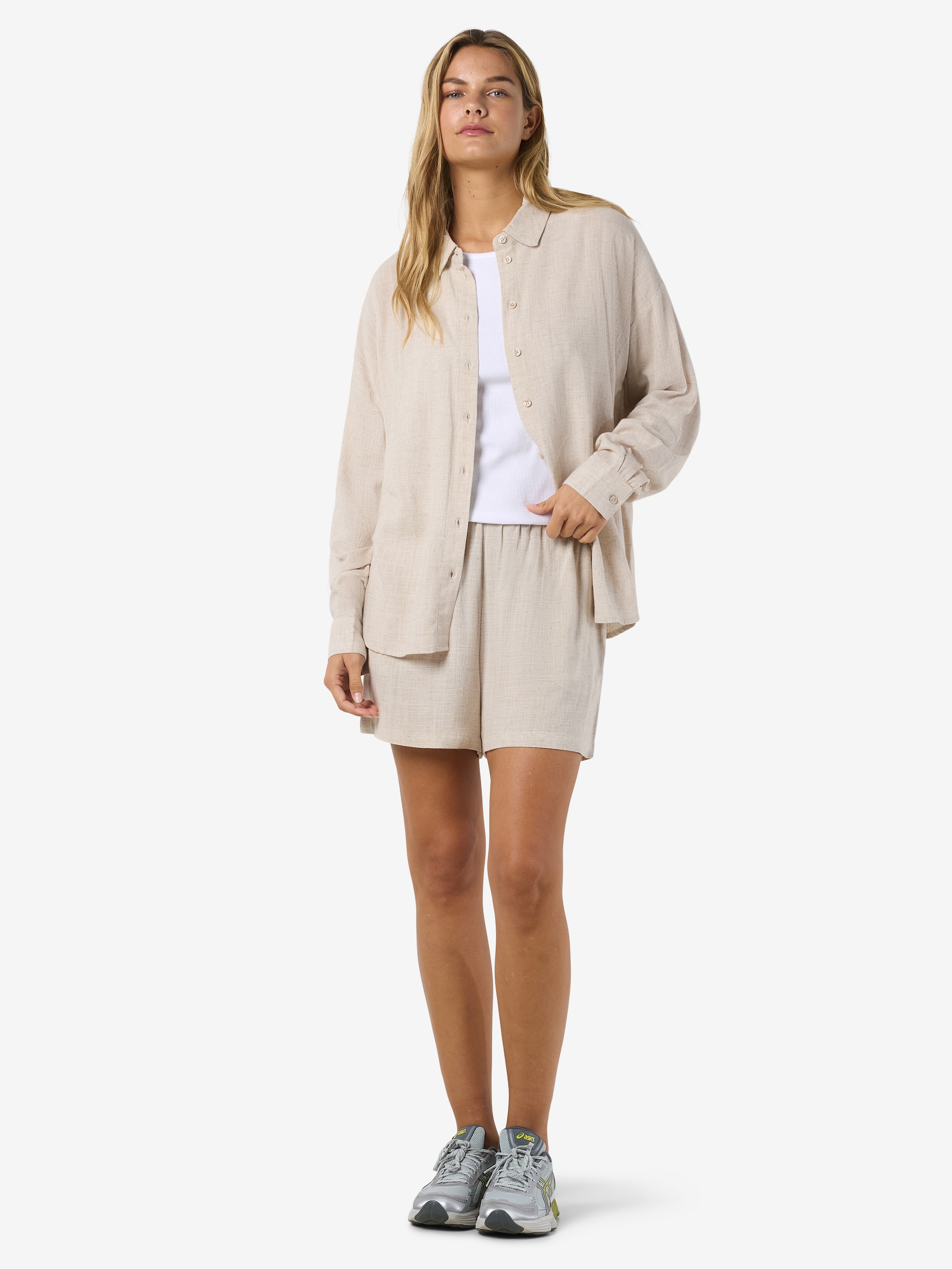 Noisy may Langarmbluse »NMLEILANI L/S LOOSE SHIRT WVN NOOS«