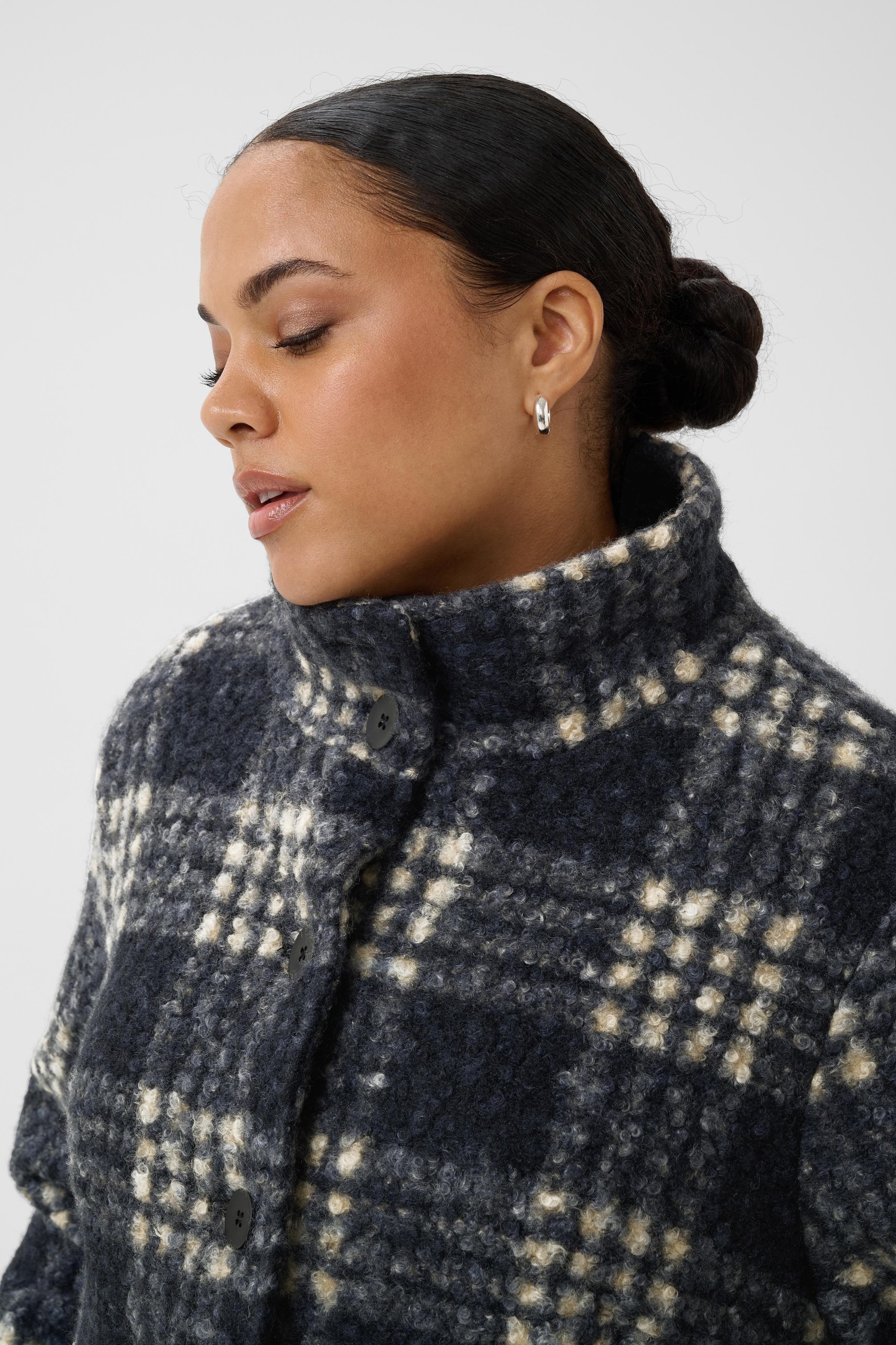 KAFFE Curve Wintermantel »KAFFE Curve Jacke KCsebina«