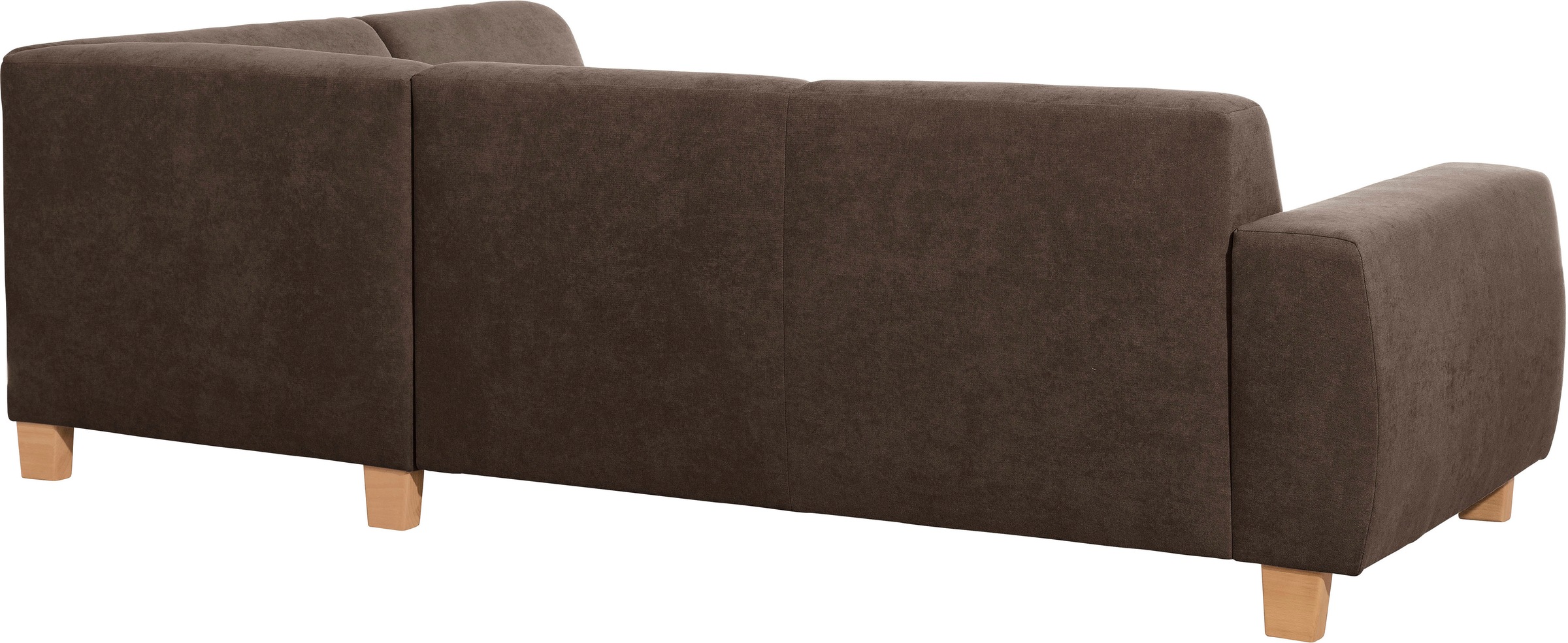 Max Winzer® Ecksofa »Blackpool modern, mittlere Sitzhärte mit hochwertiger Schaumpolsterung«, Lounge-Charakter durch niedrigen, leicht gewölbten Rücken