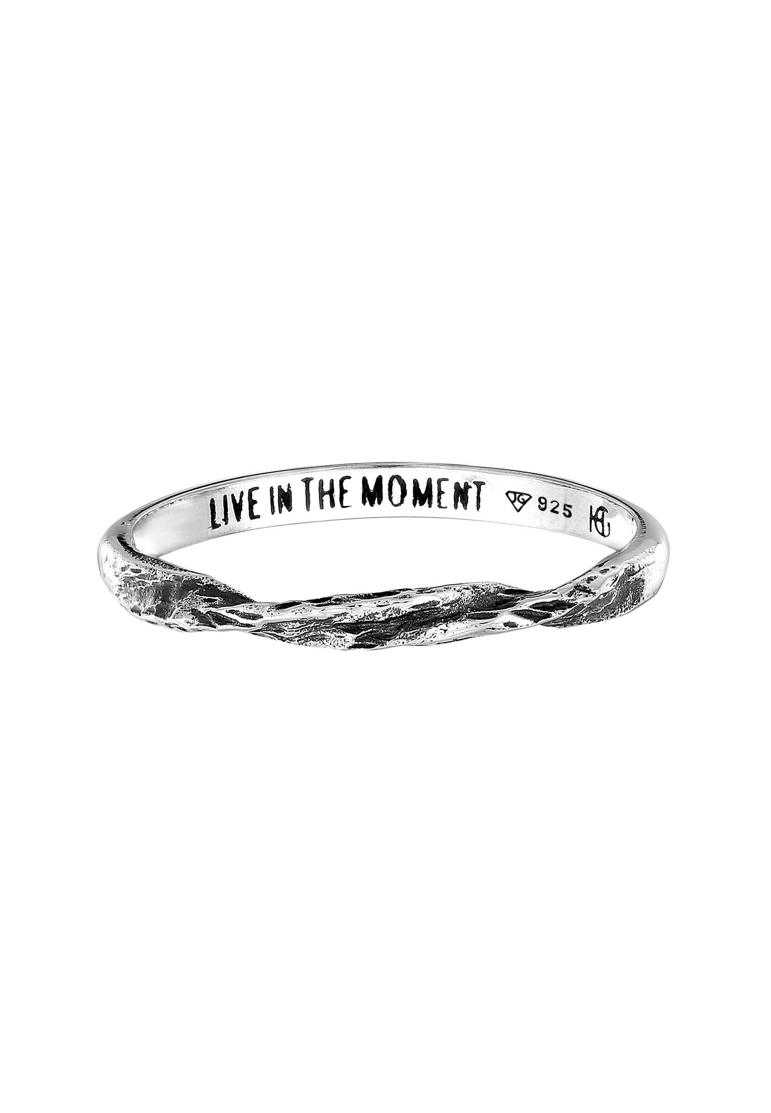HAZE & GLORY Silberring »Ring Bandring gedreht - Moment 925 Silber«