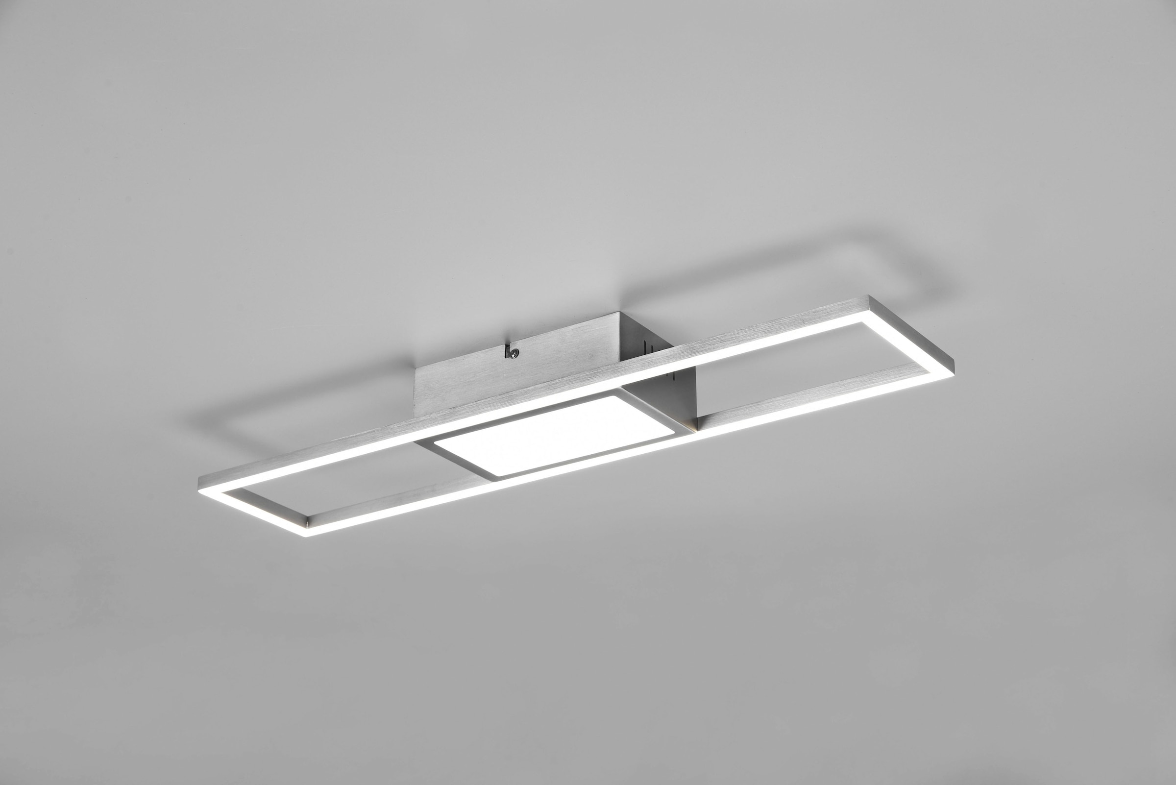 REALITY Leuchten LED Deckenleuchte »Rigido«, 1 flammig, Leuchtmittel LED-Board | LED fest integriert, Deckenlampe mit Fernbedienung dimmbar Lichtfarbe einstellbar Memory