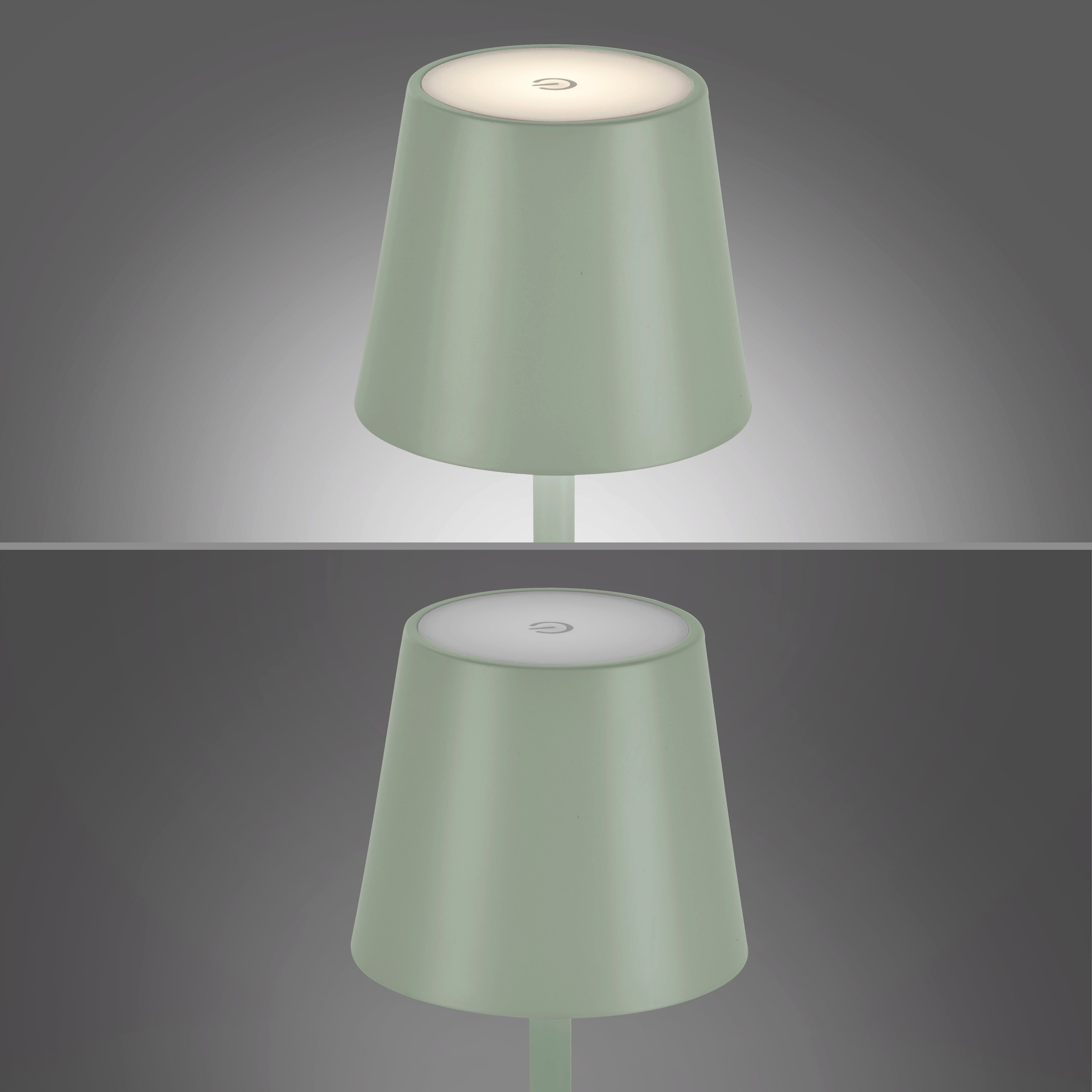 JUST LIGHT LED Tischleuchte »EURIA, 2er Set« LED-Board 2 Stk. Warmweiß LED Akku Tischlampe