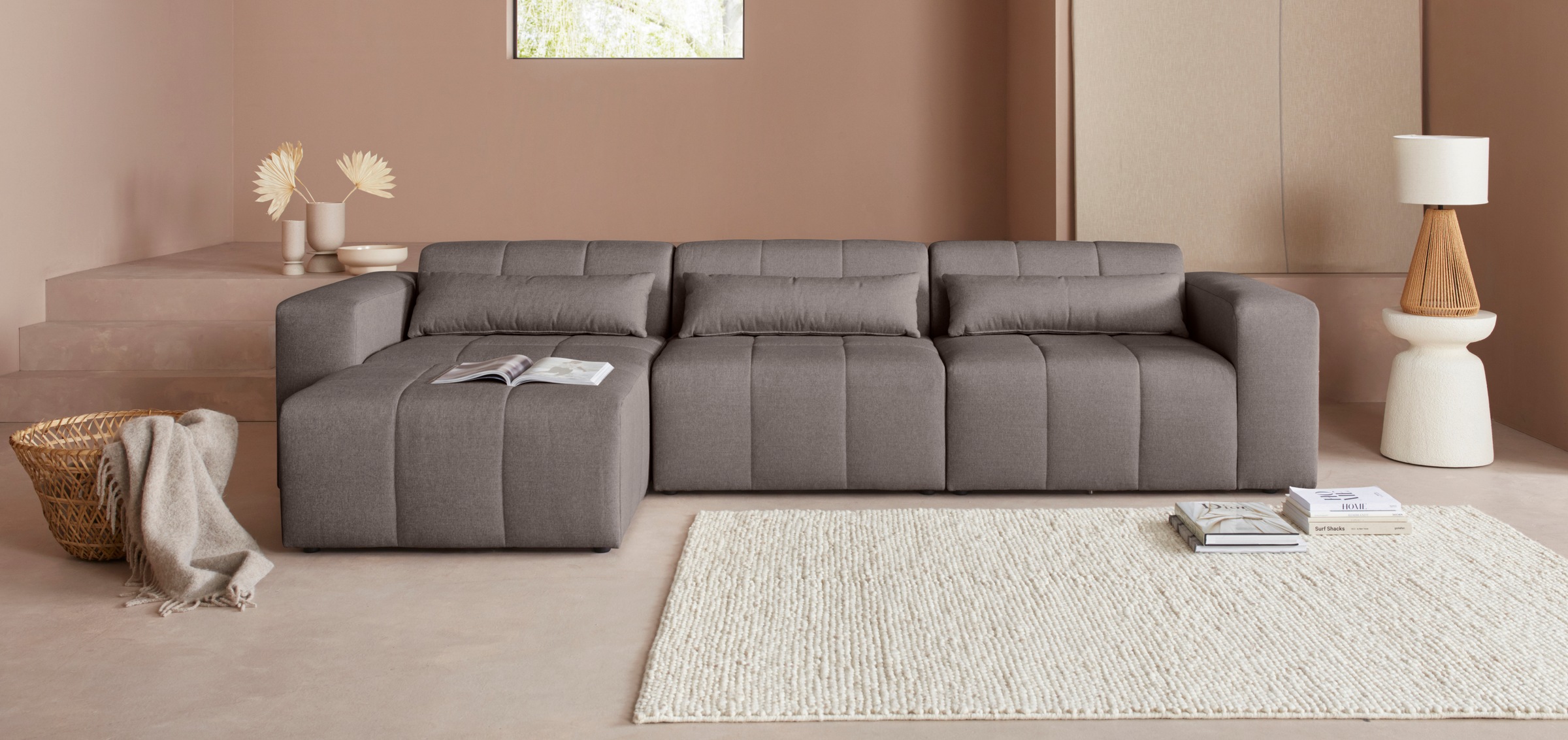 LeGer Home by Lena Gercke Ecksofa »Maileen L-Form«, Modulsofa, bestehend aus 4 Modulen, Farben mixbar