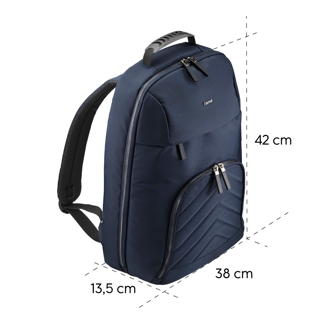 Hama Notebook-Rucksack »Laptoprucksack bis 16,2“ (leicht, gepolstert, 4 extra Fächer)«