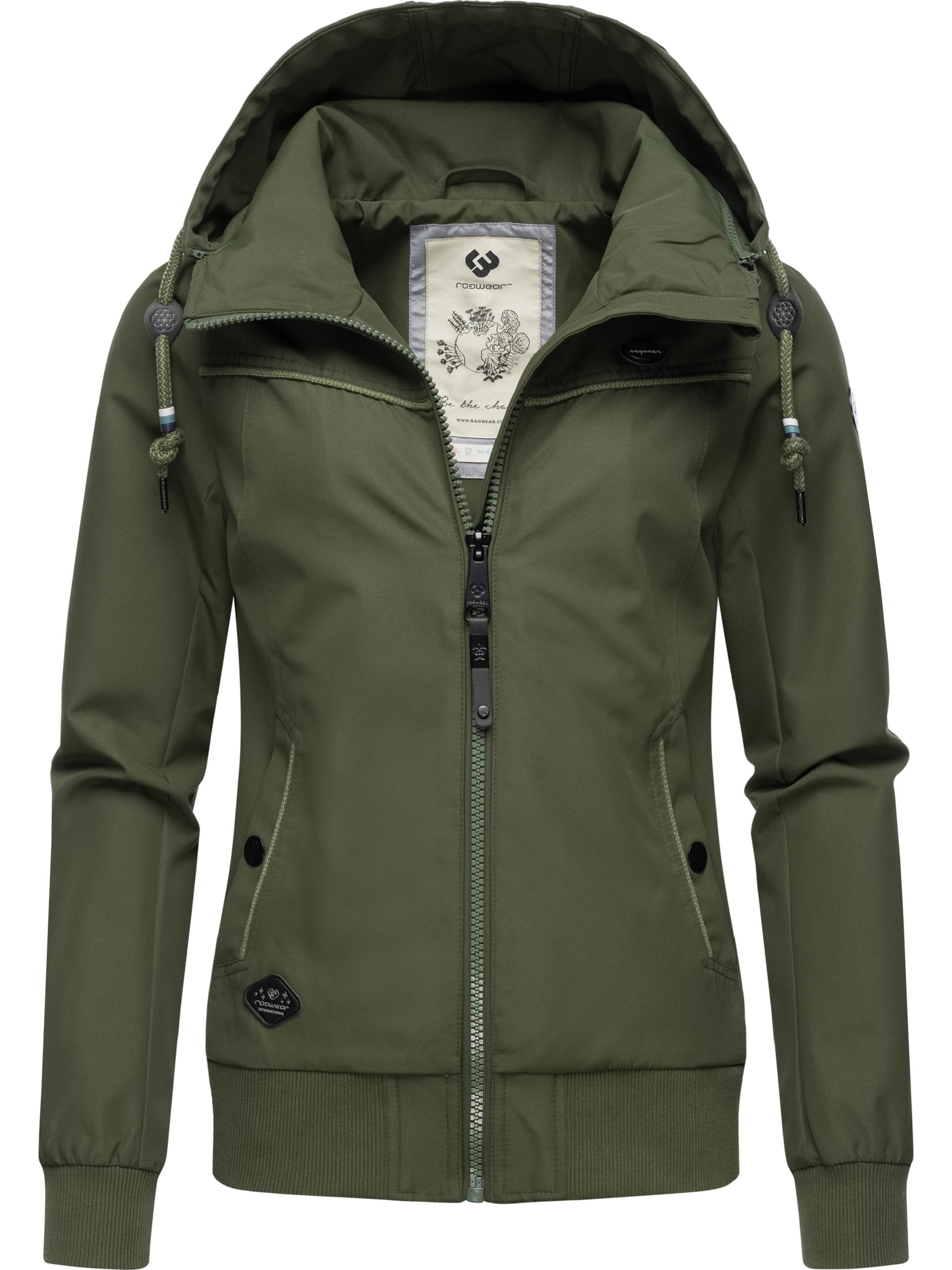 Ragwear Outdoorjacke »Übergangsjacke Jotty«, mit Kapuze, wasserdichte Übergangsjacke mit abnehmbarer Kapuze