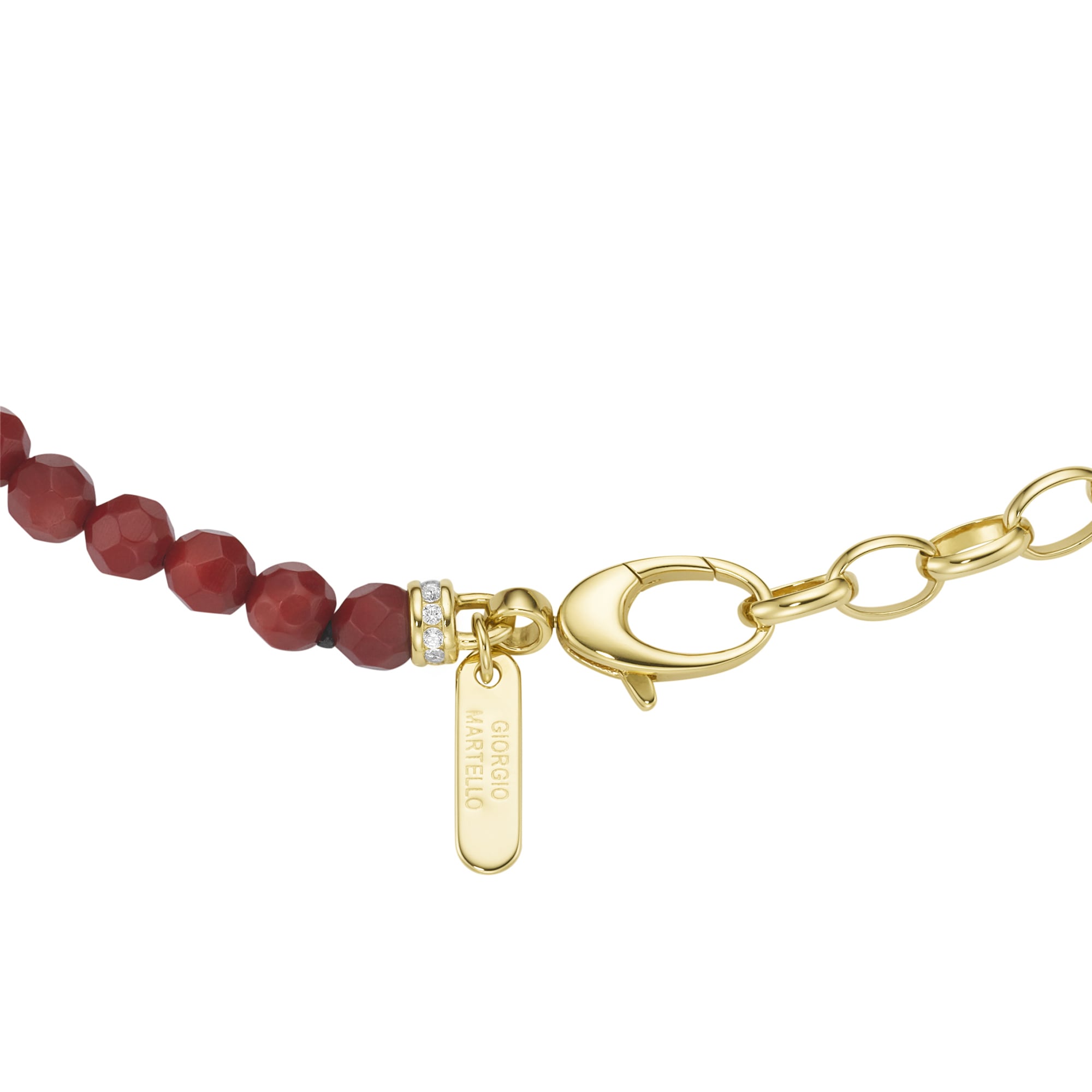 GIORGIO MARTELLO MILANO Collier »Collier mit Ziersteinen, Silber 925«