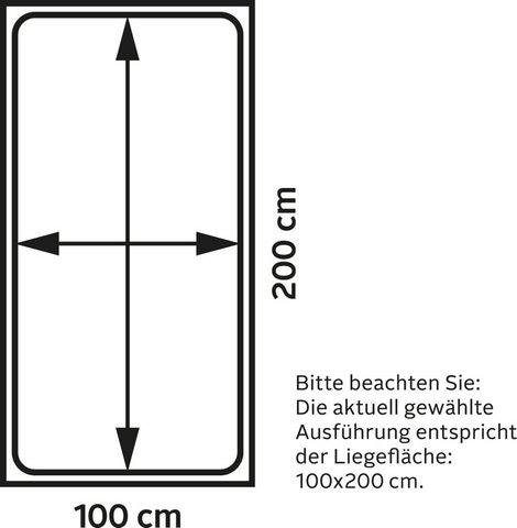 Home affaire Bett »Florenz Doppelbett Landhausstil Bettgestell (100,140 oder 180/200cm)«, aus FSC®-zertifiziertem Holzwerkstoff, in 3 Breiten