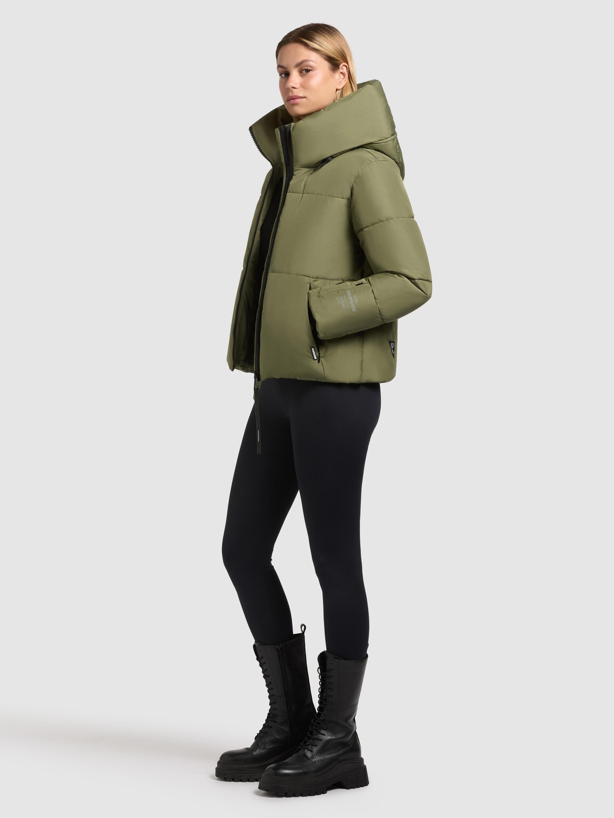 khujo Steppjacke »Steppjacke Audrey Matt« mit Kapuze Warme Winterjacke mit verstellbarer Kapuze