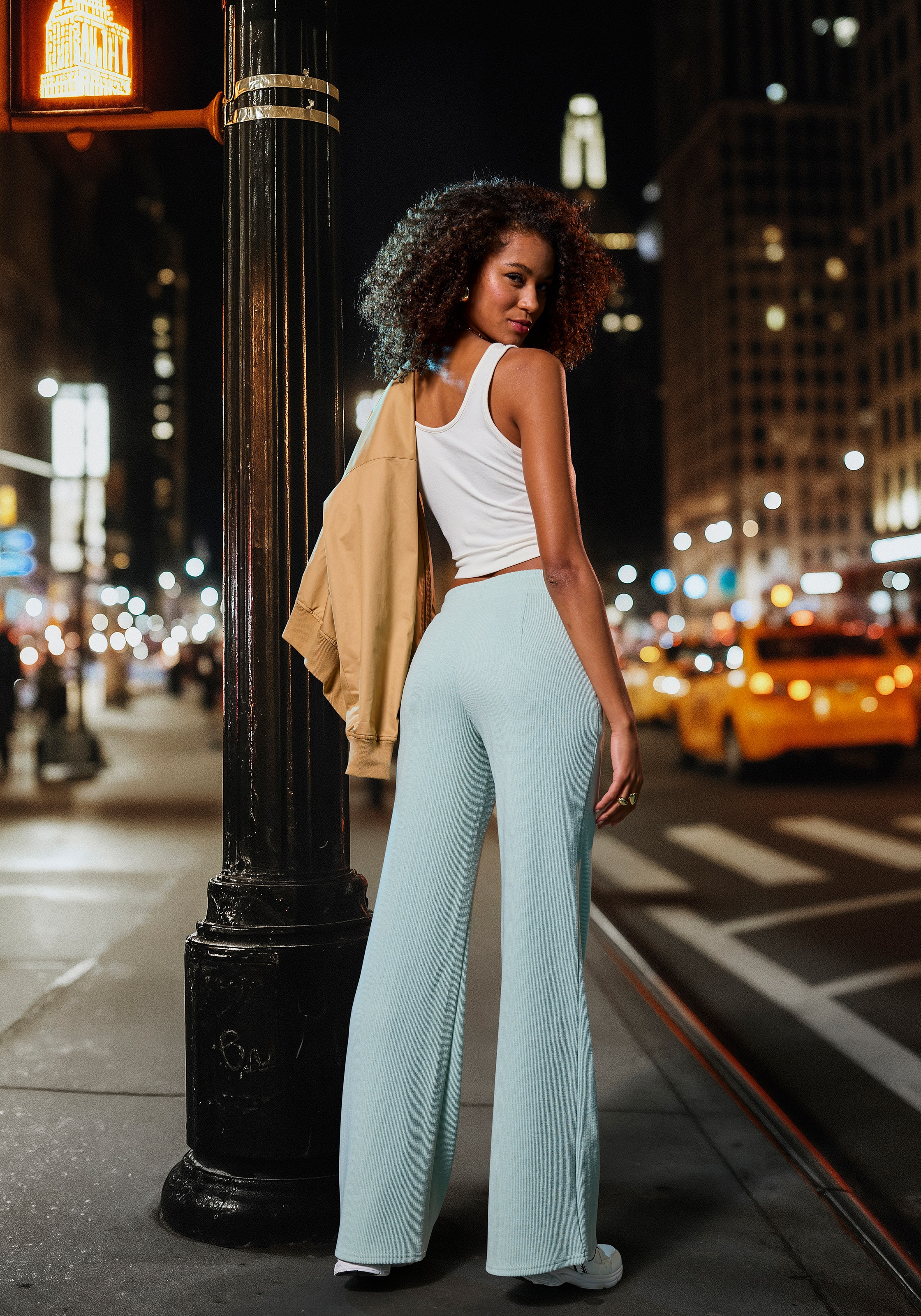 French Connection Loungepants, in gerippter Strickoptik