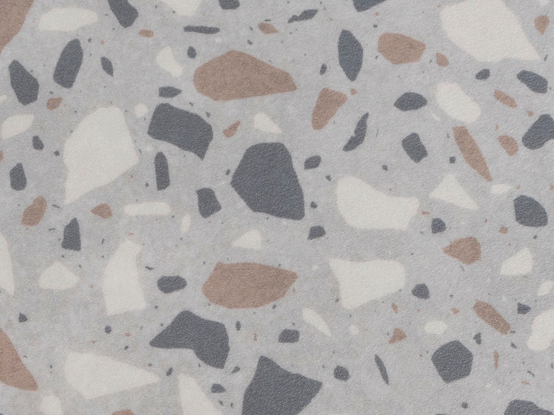 Primaflor-Ideen in Textil Vinyl-Läufer »Küchenläufer TERRAZZO, Made in Belgium«, rechteckig, 2,5 mm Höhe, Küchenläufer aus Vinyl, abwischbar, Küche