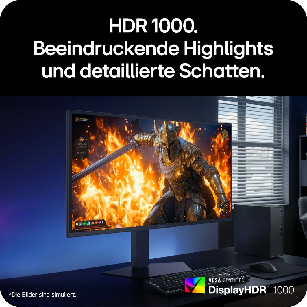 LG Gaming-LED-Monitor »27GM950B« 68 cm/27 ″  5120 x 2880 px 5K2K 1 Reaktionszeit 165 Hz