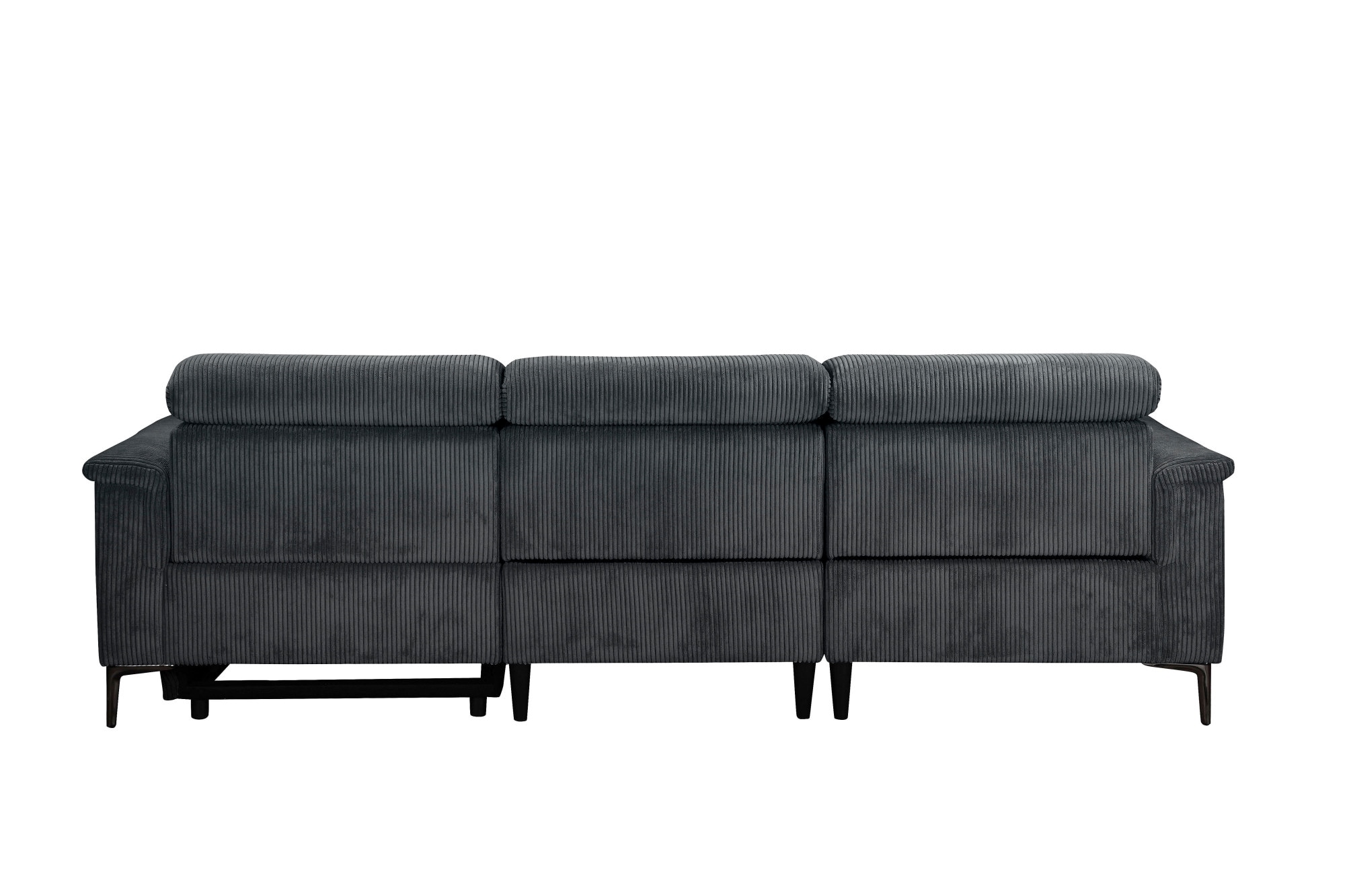 Home affaire Ecksofa »Lund in Cord, L-Form, 261 cm, manuelle und elektr. Relaxfunktion,« USB-C und Kopfteilverstellung