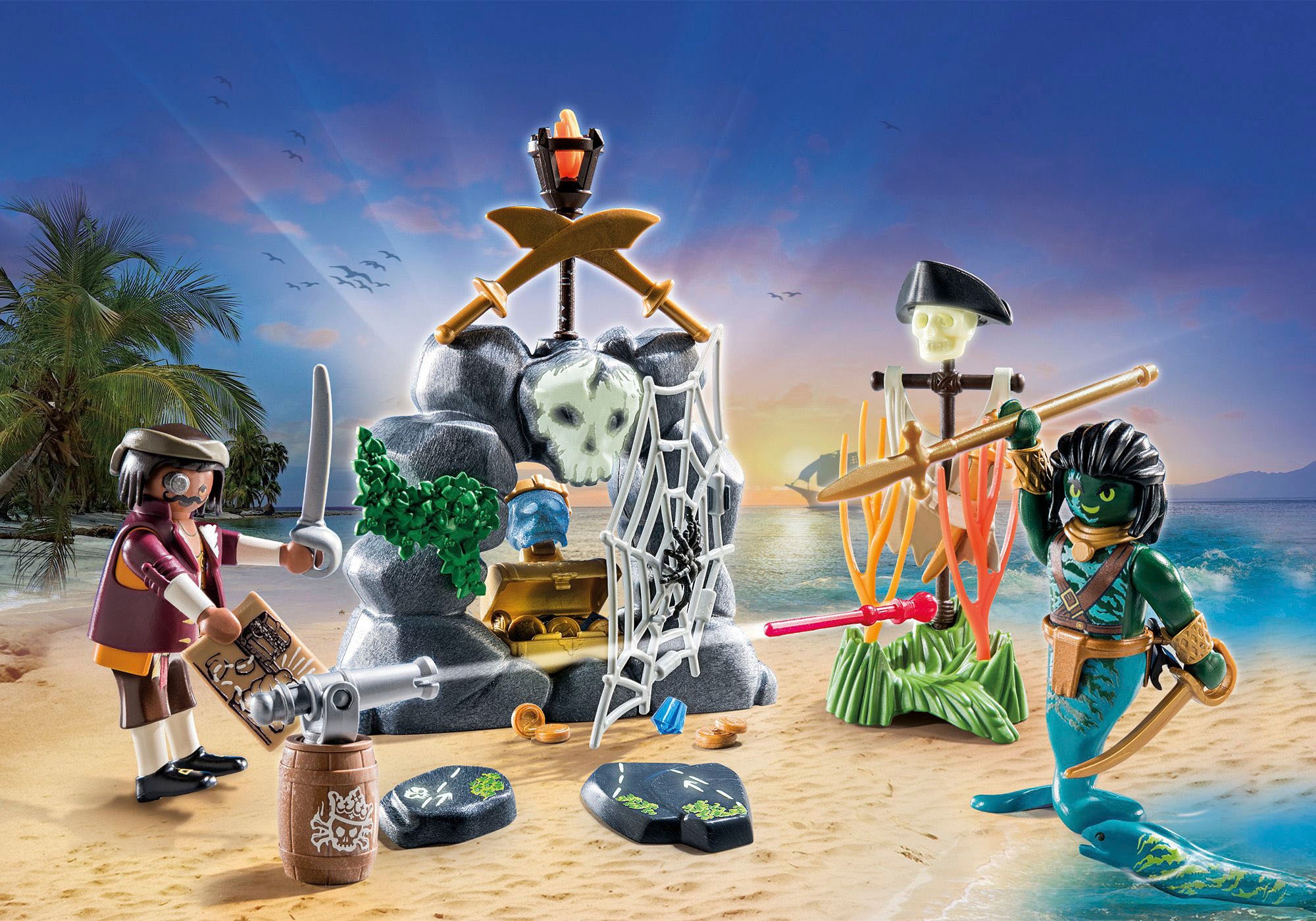 Playmobil® Konstruktions-Spielset »Schatzsuche (71420), Pirates«, (55 St.), Made in Europe