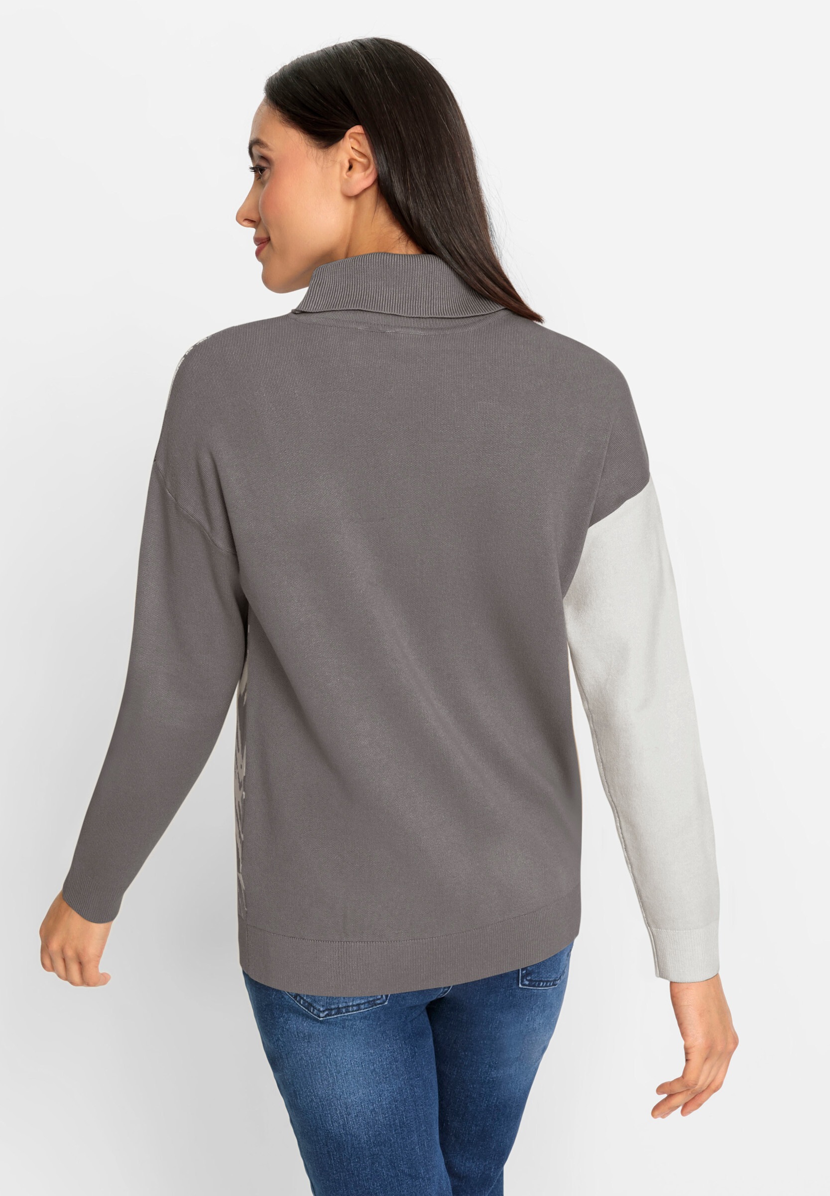 heine Strickpullover »Rollkragenpullover Jacquardpullover mit Rollkragen«