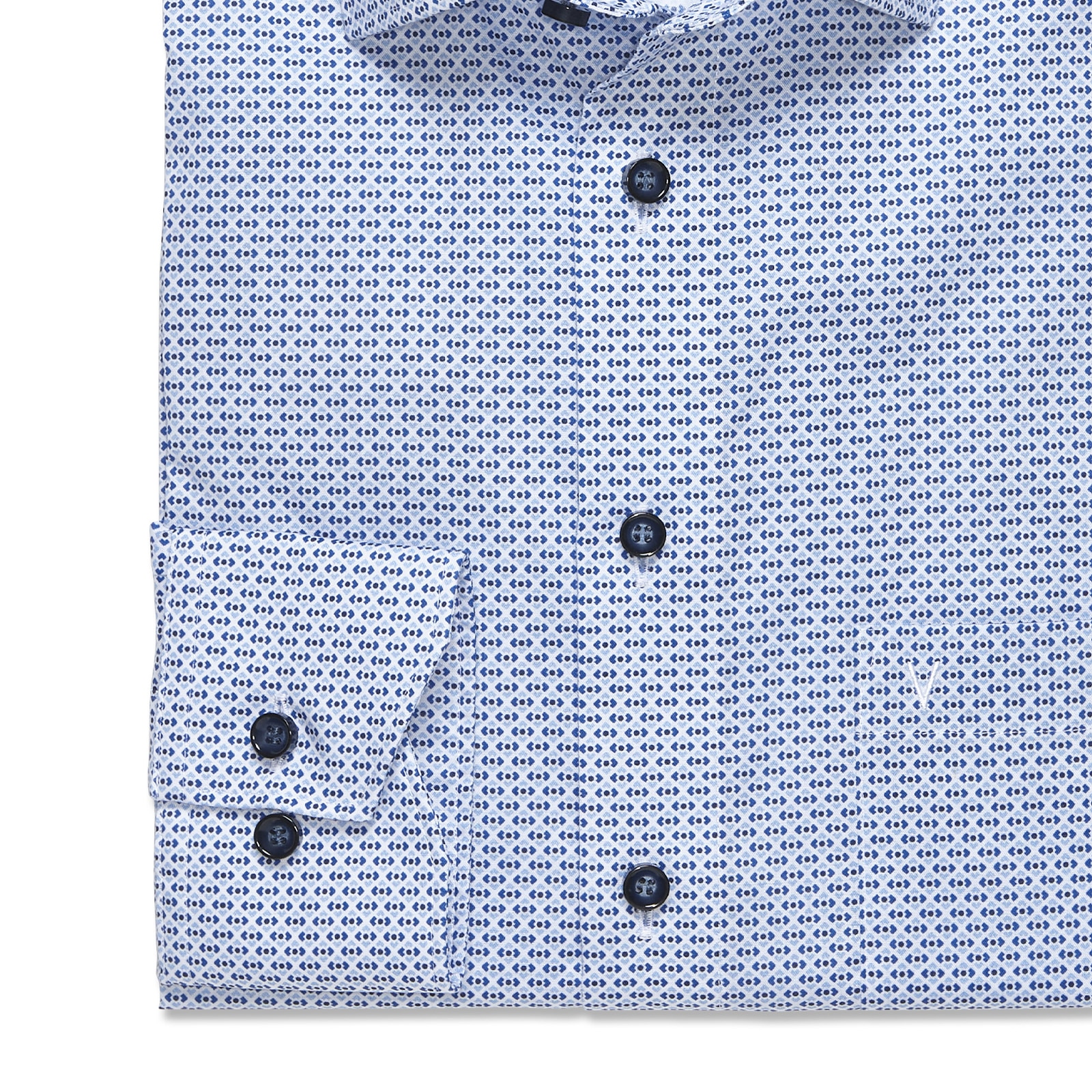 MARVELIS Langarmhemd mit Minimal-Print