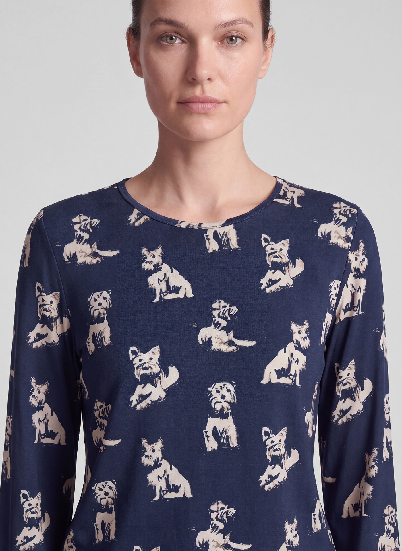 Rabe 3/4-Arm-Shirt mit Hunde-Motiven