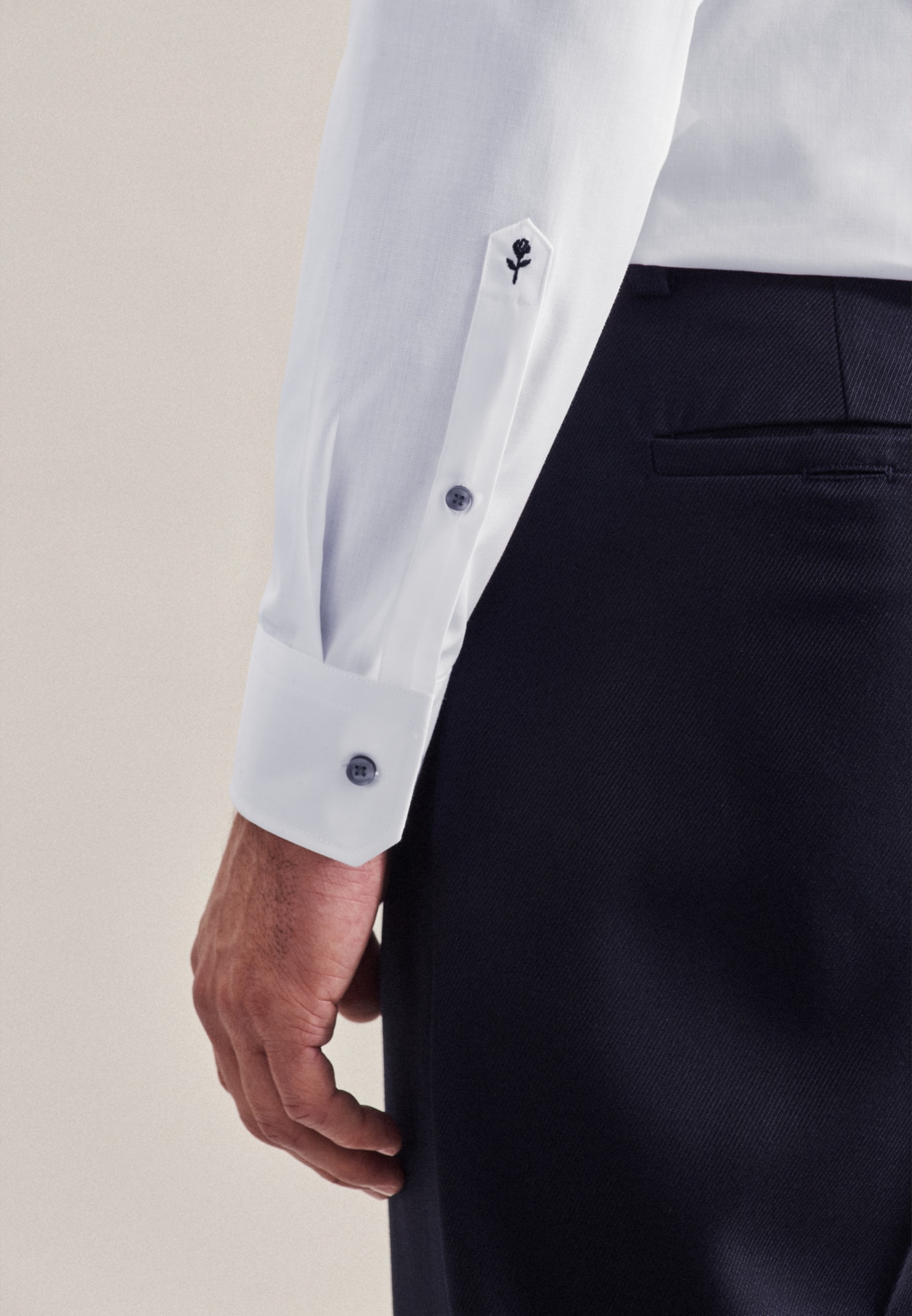 seidensticker Businesshemd »Schwarze Rose« Slim 1/1 Kentkragen