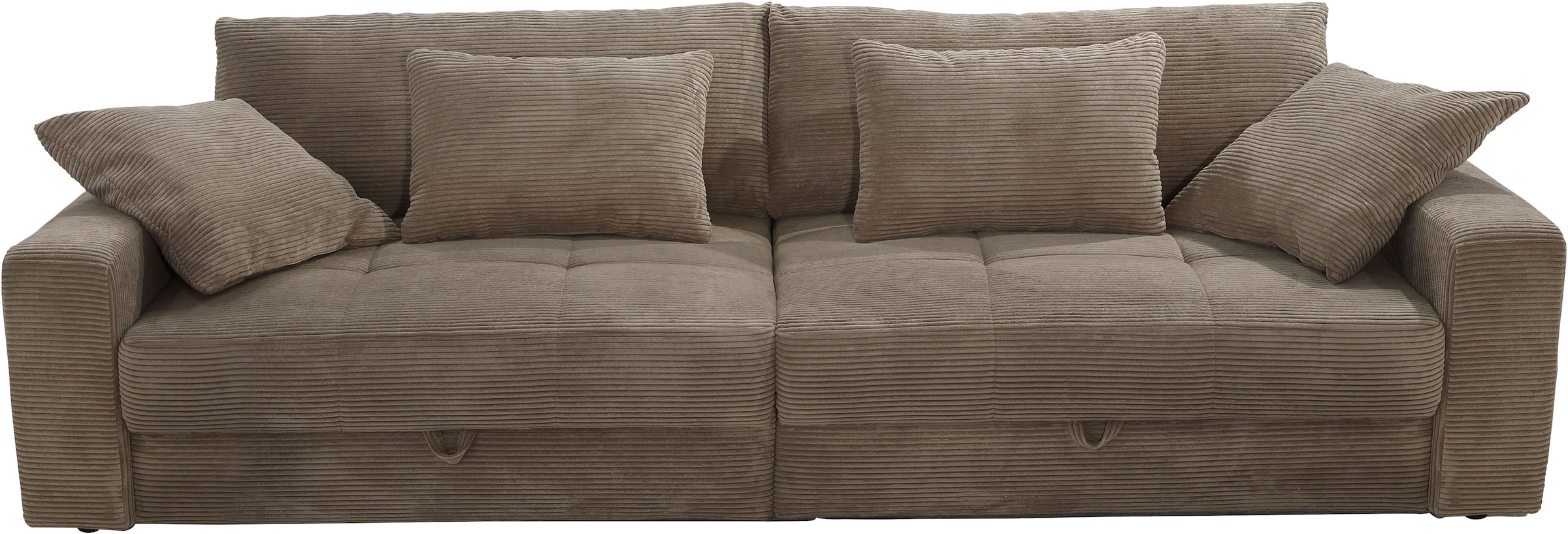 Jockenhöfer Gruppe Big-Sofa »Space XL, B: 284 cm« Mega-Sofa mit Bettkasten & 4 Zierkissen