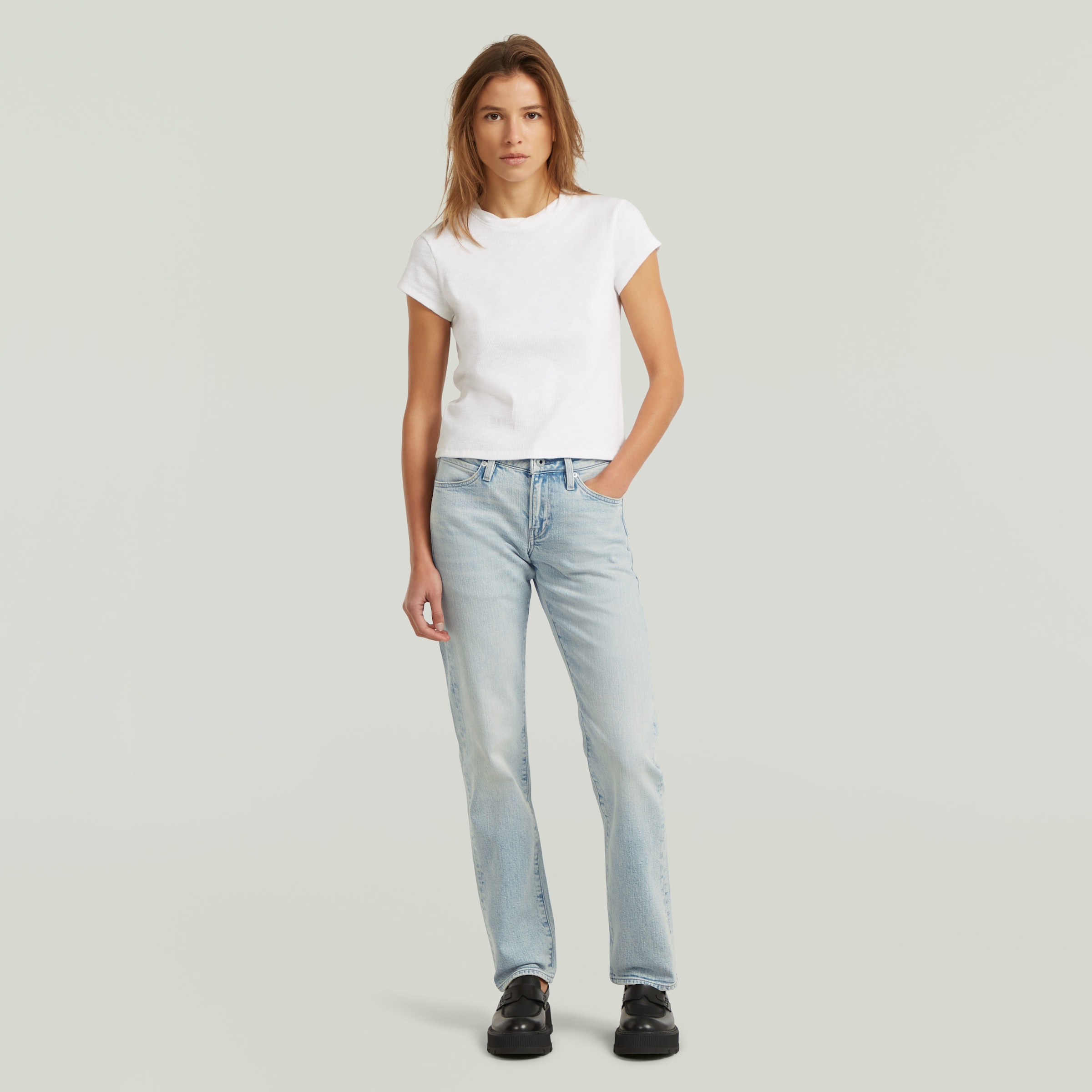 G-STAR Straight-Jeans »Lennoxx Slim Straight Wmn« mit schlanker Silhouette