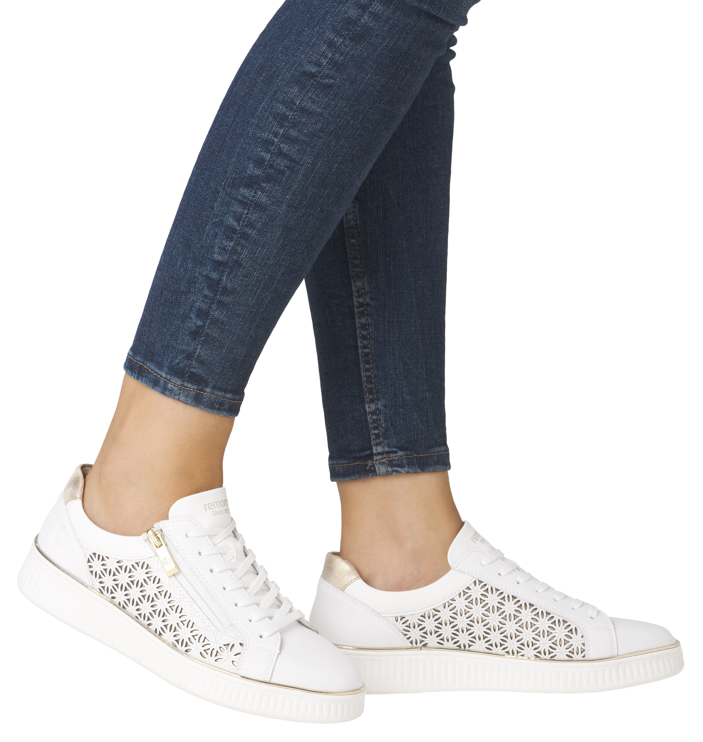 Remonte Plateausneaker, Freizeitschuh, Schnürer, Halbschuh mit Perforation