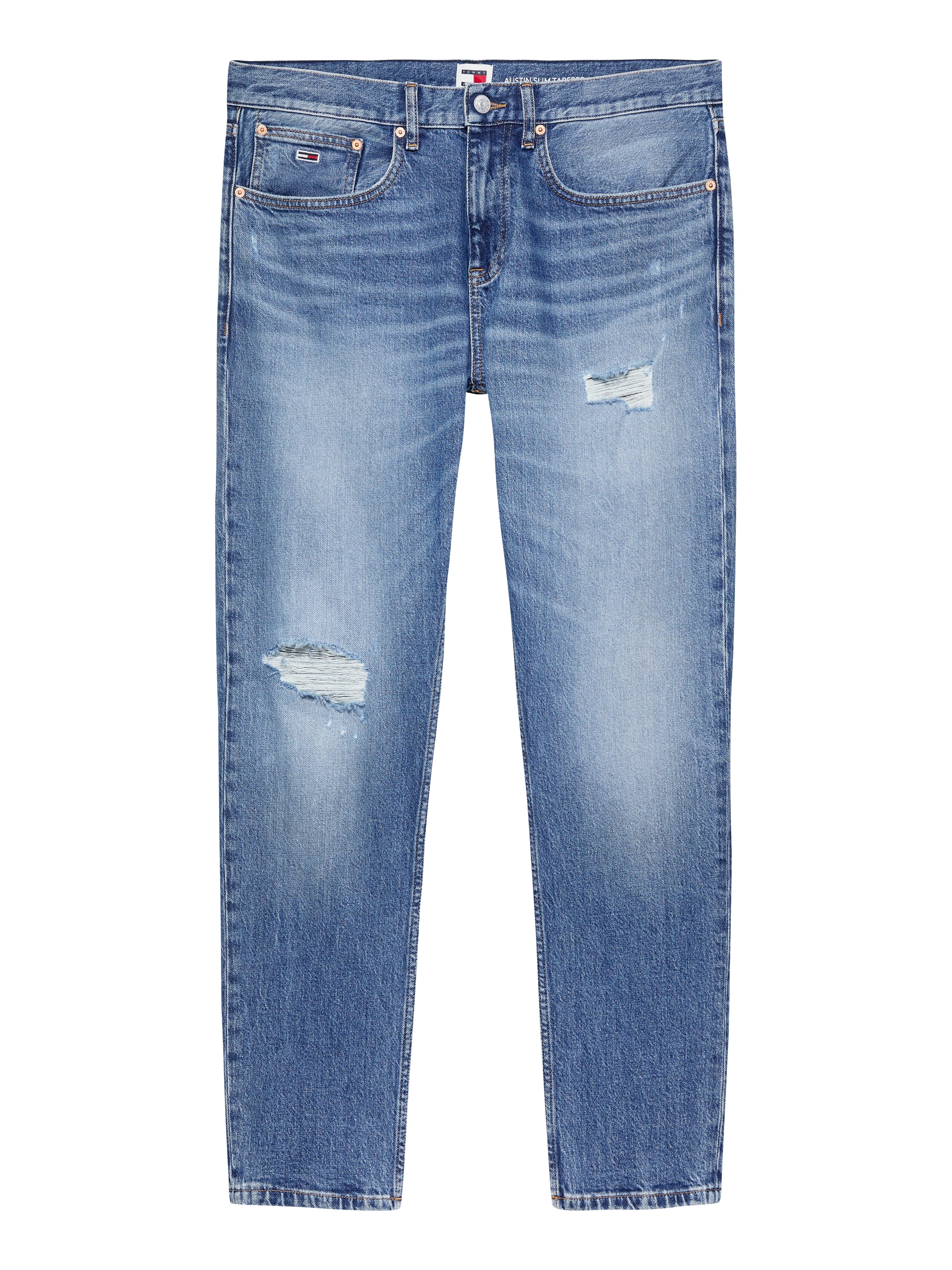 Tommy Jeans Destroyed-Jeans »AUSTIN SLIM TPRD DH6135«, in cooler Waschung