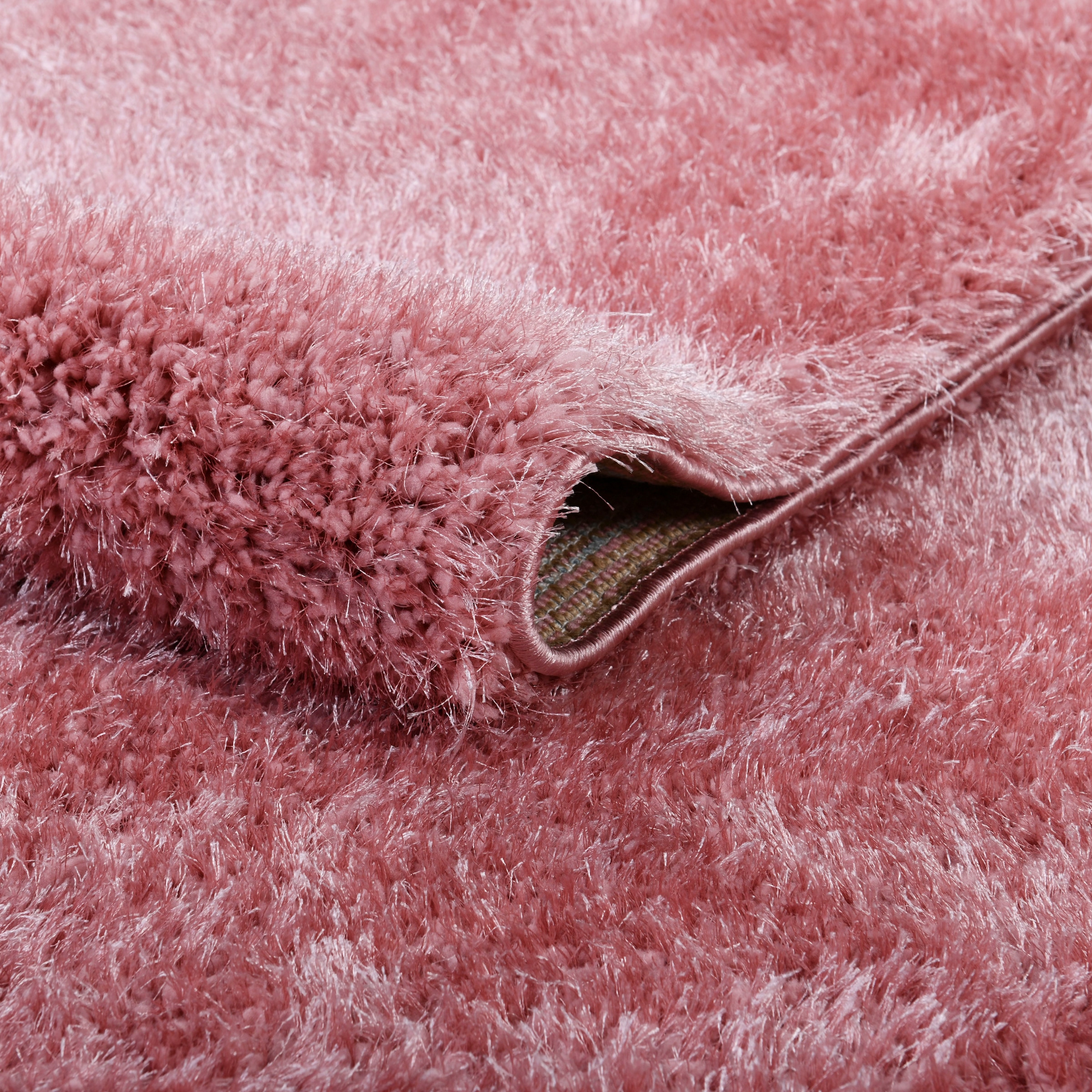 my home Hochflor-Teppich »Malin«, rechteckig, 43 mm Höhe, Shaggy in Uni-Farben, einfarbig, leicht glänzend, besonders weich