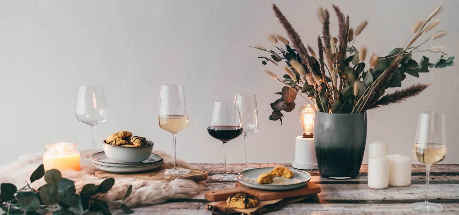 Zwiesel Glas Gläser-Set »Chardonnay und Bordeaux Weingläser Vervino 4er Set transparent« Spülmaschinengeeignet
