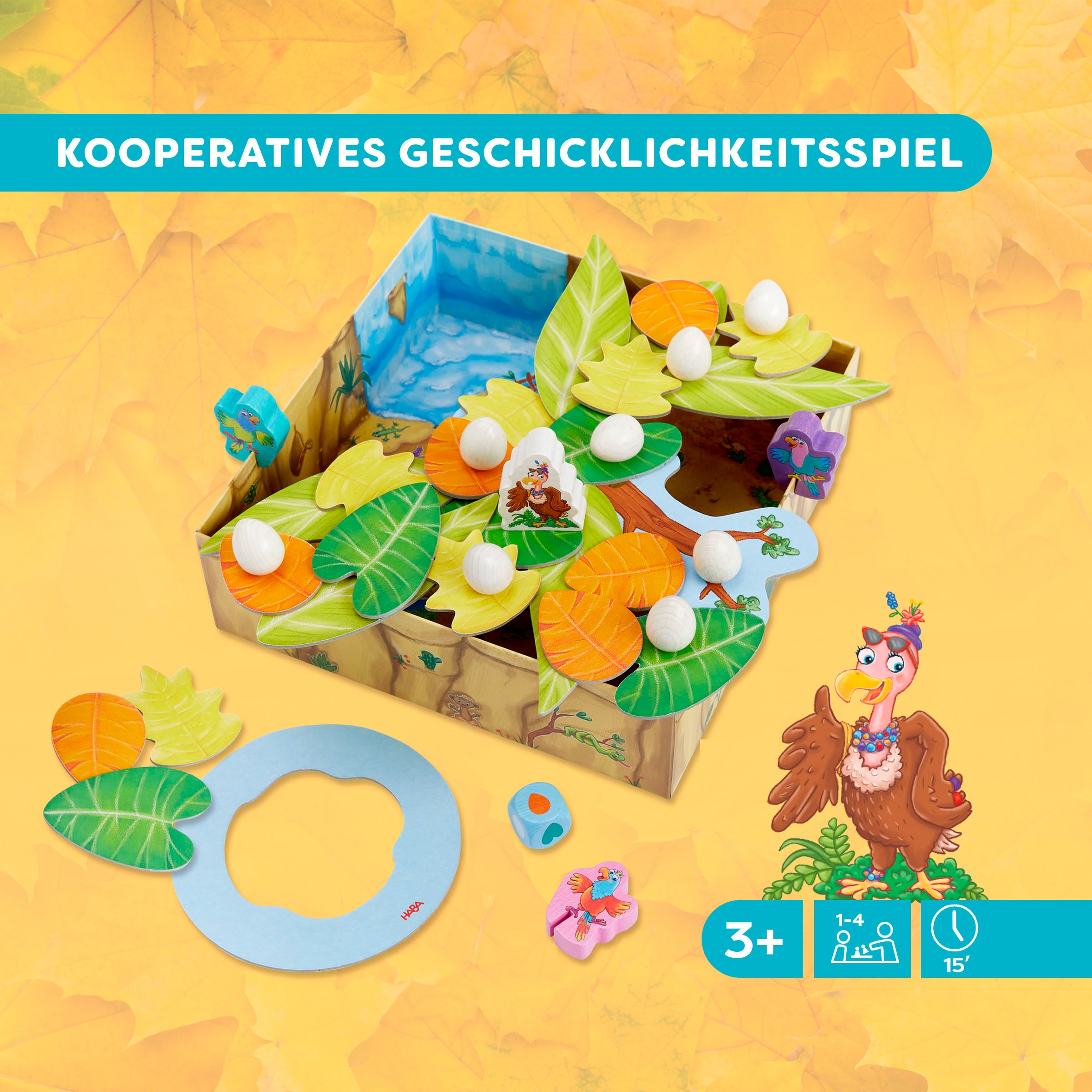 Haba Spiel »Auweia, Frau Geier! Im Nest wackeln Eier«