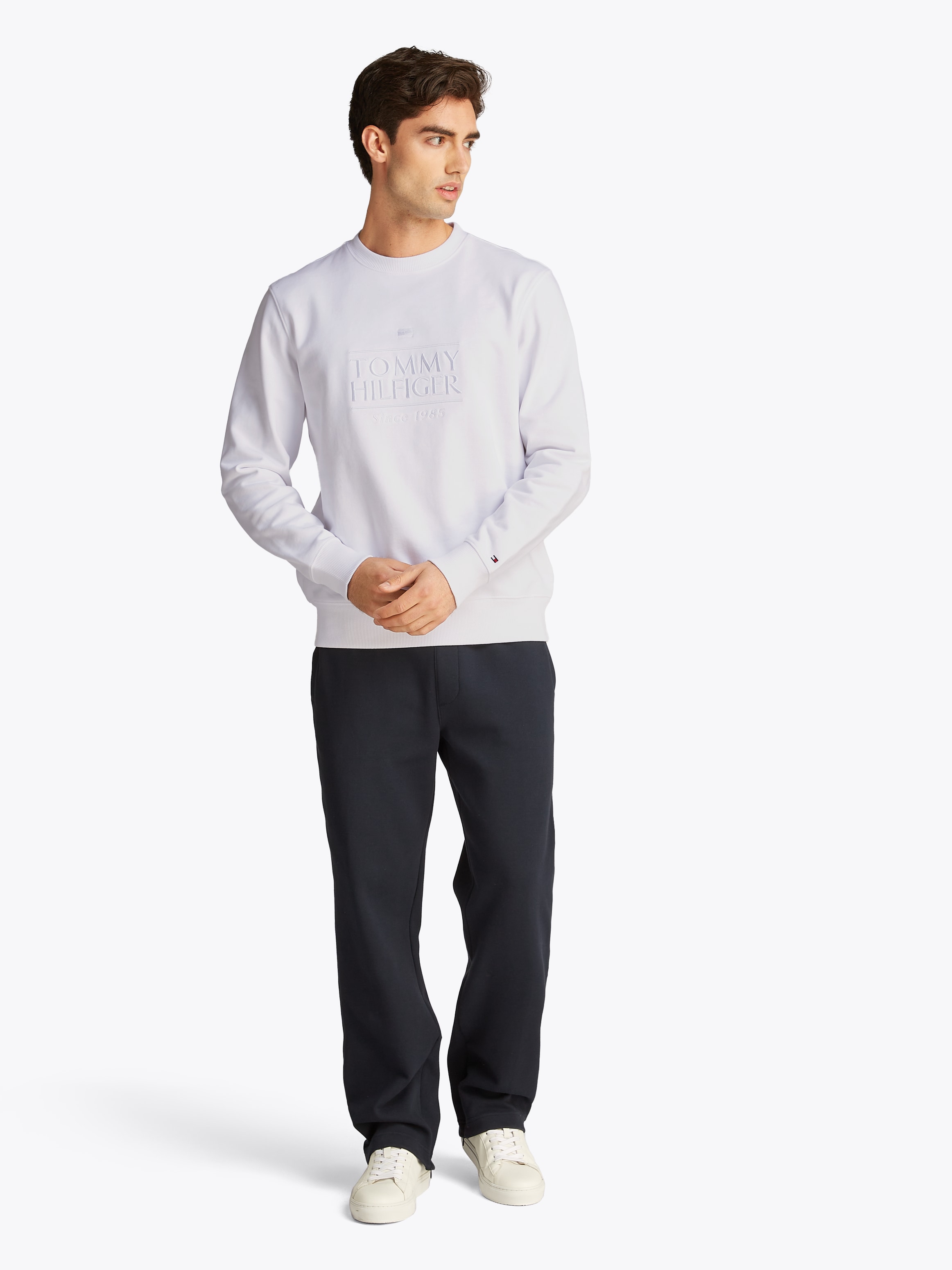 Tommy Hilfiger Sweatshirt »HILFIGER EMBRO LOGO SWEATSHIRT«