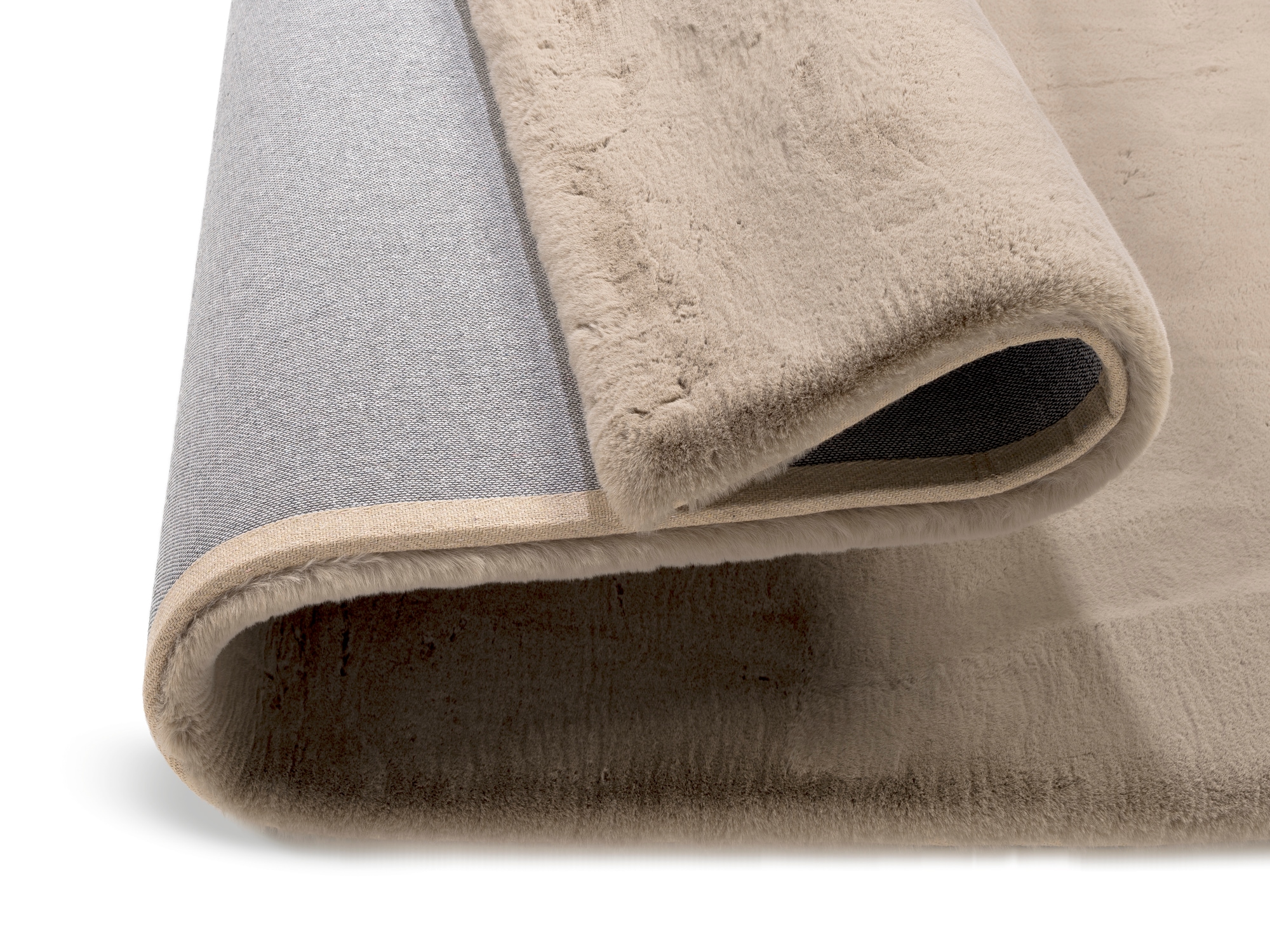OCI DIE TEPPICHMARKE Teppich »ALISSA«, rechteckig, 38 mm Höhe, Kuschelig weicher Flor, Kaninchen Fell Haptik, getuftet