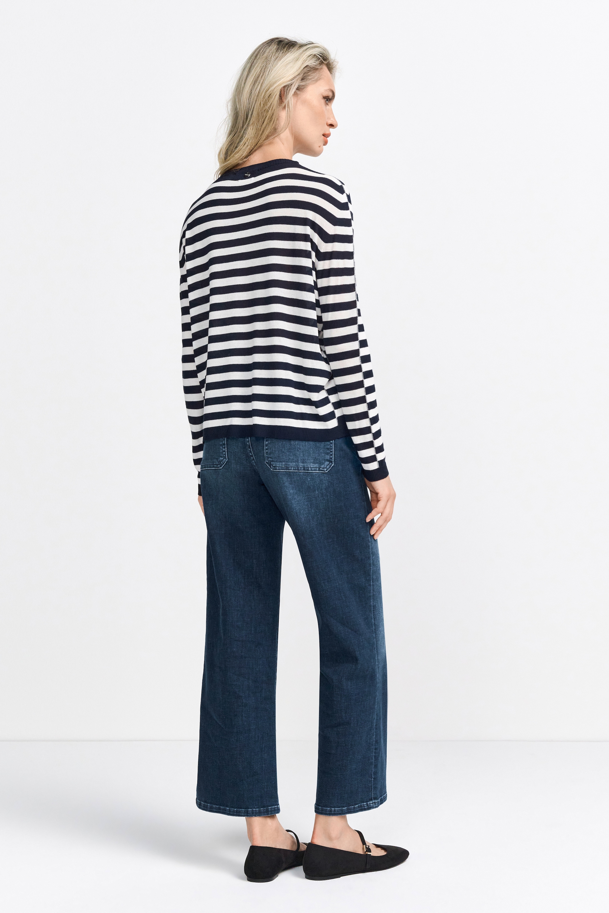 RICHROYAL Streifenpullover, Mit Markenlabel am Rücken