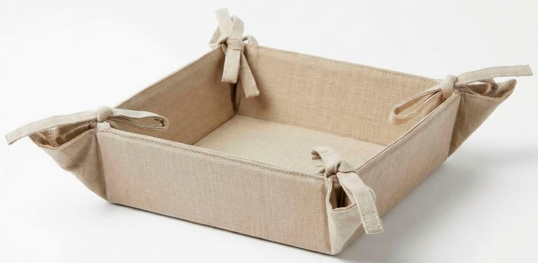 Home affaire Brotkorb "Brotkorb Beigetöne 20x20cm"