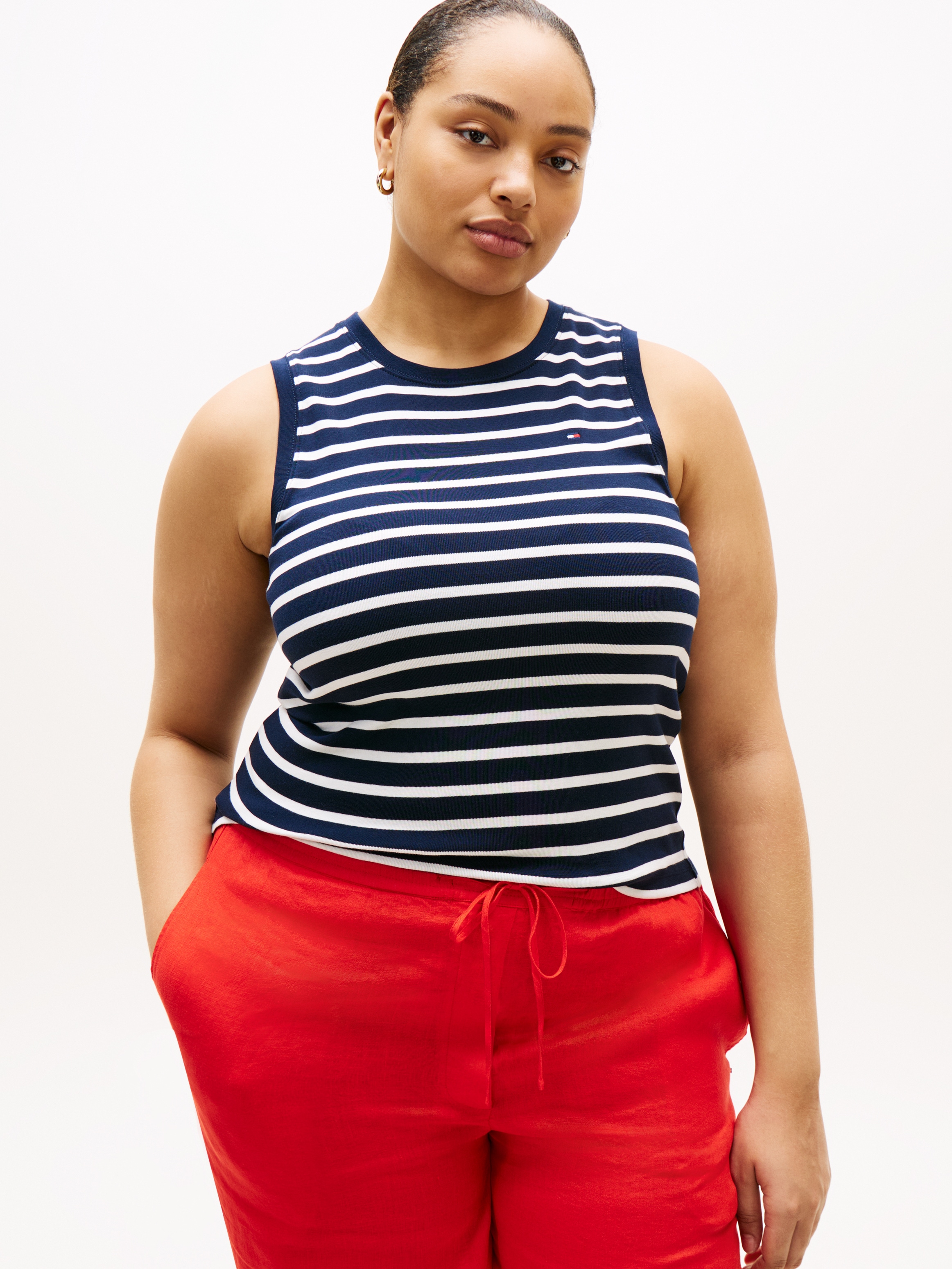 Tommy Hilfiger Curve T-Shirt »CRV SLIM CODY C-NK TANK« in großen Größen