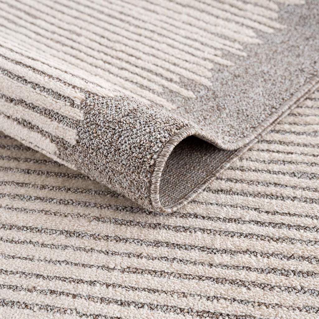 Carpet City Teppich »Art 2231«, rund, 7 mm Höhe, Kurzflor, Streifen-Muster, ideal für Flur & Diele