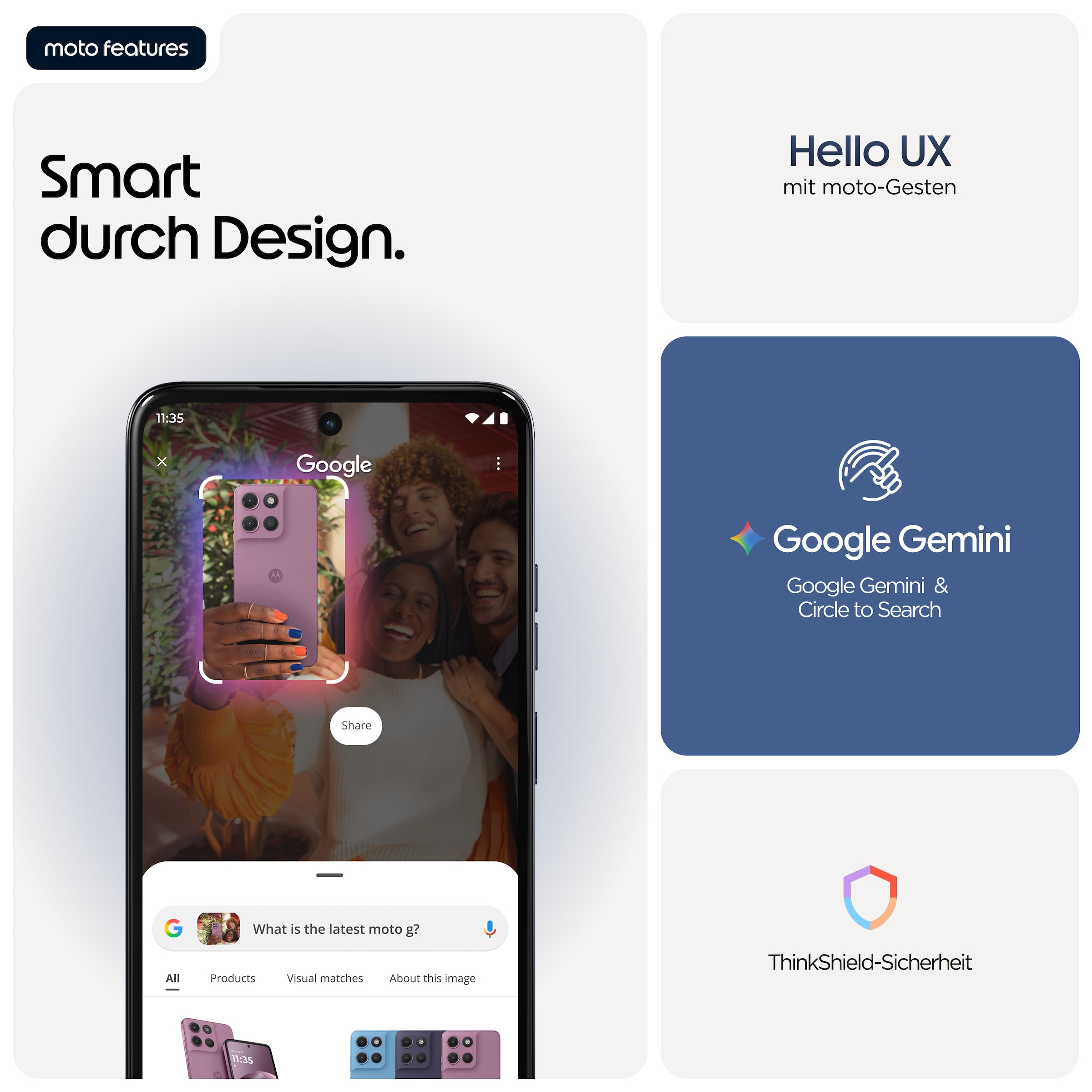 Motorola Smartphone »moto g 17« PANTONE® Evening Blue