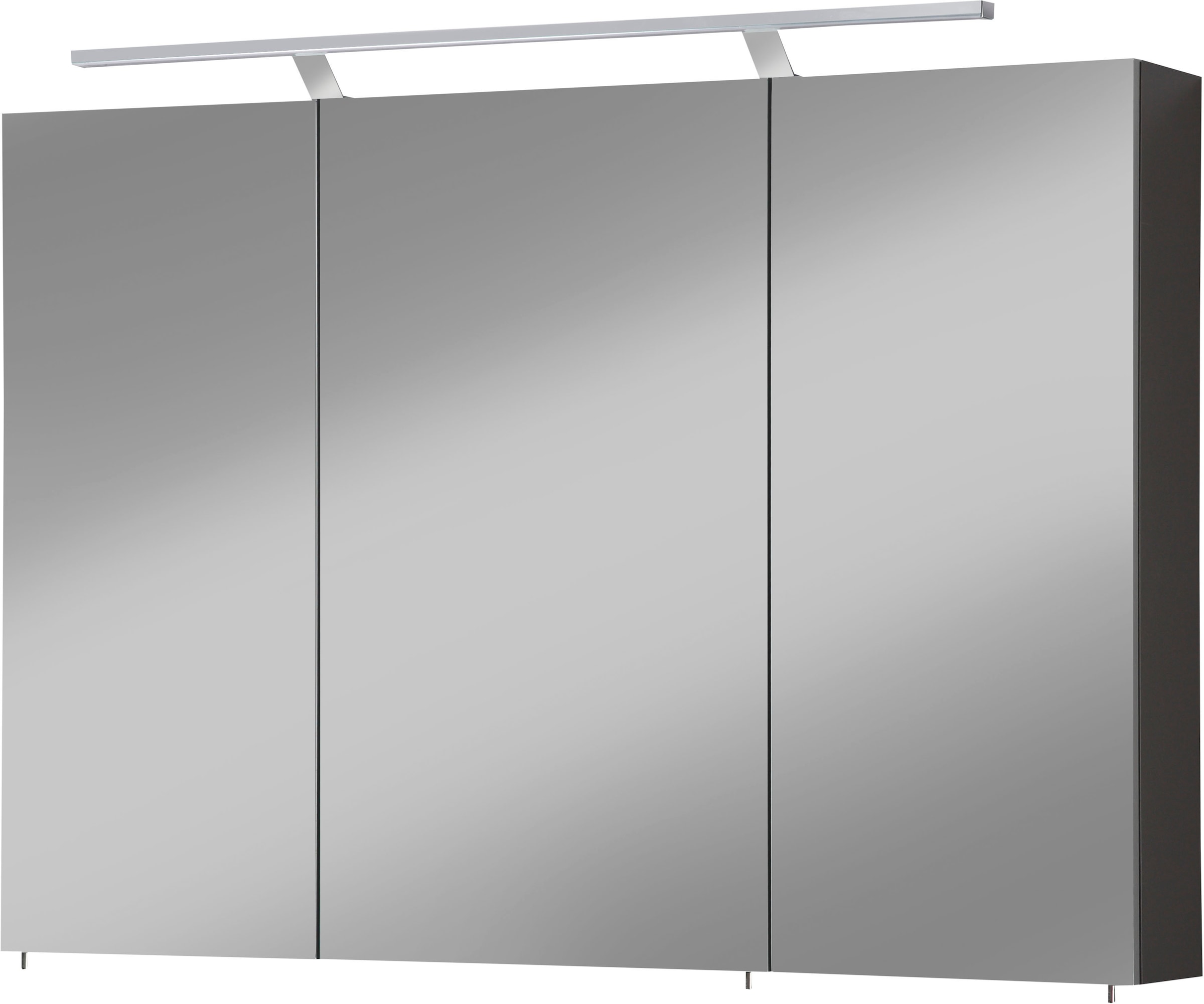welltime Spiegelschrank »Torino«, Breite 100 cm, 3-türig, LED-Beleuchtung,  Schalter-/Steckdosenbox online kaufen | mit 3 Jahren XXL Garantie | Spiegelschränke