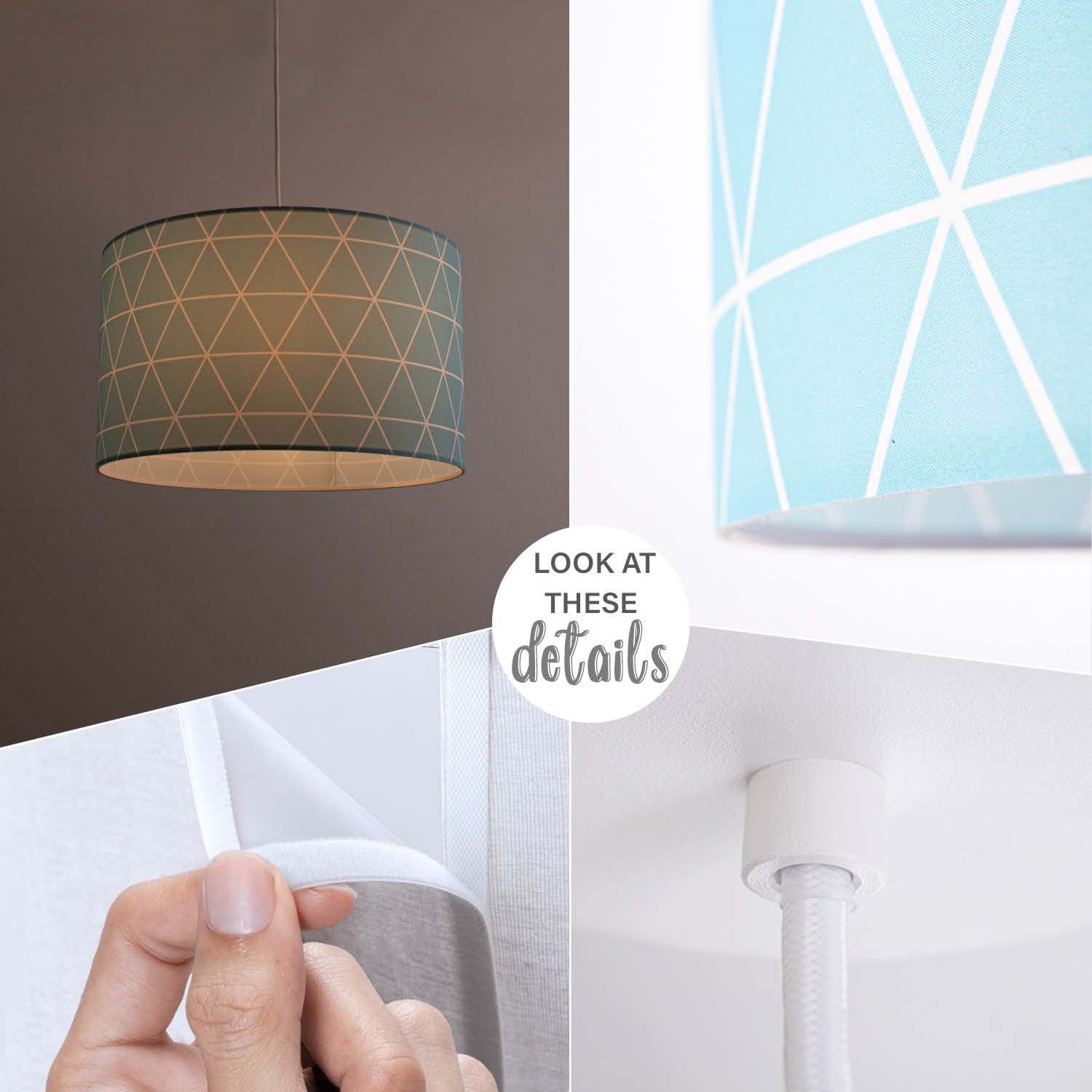 Paco Home Pendelleuchte »Stella 401« E27 Deckenlampe  Wohnzimmer Schlafzimmer Hängelampe Skandi Rauten E27