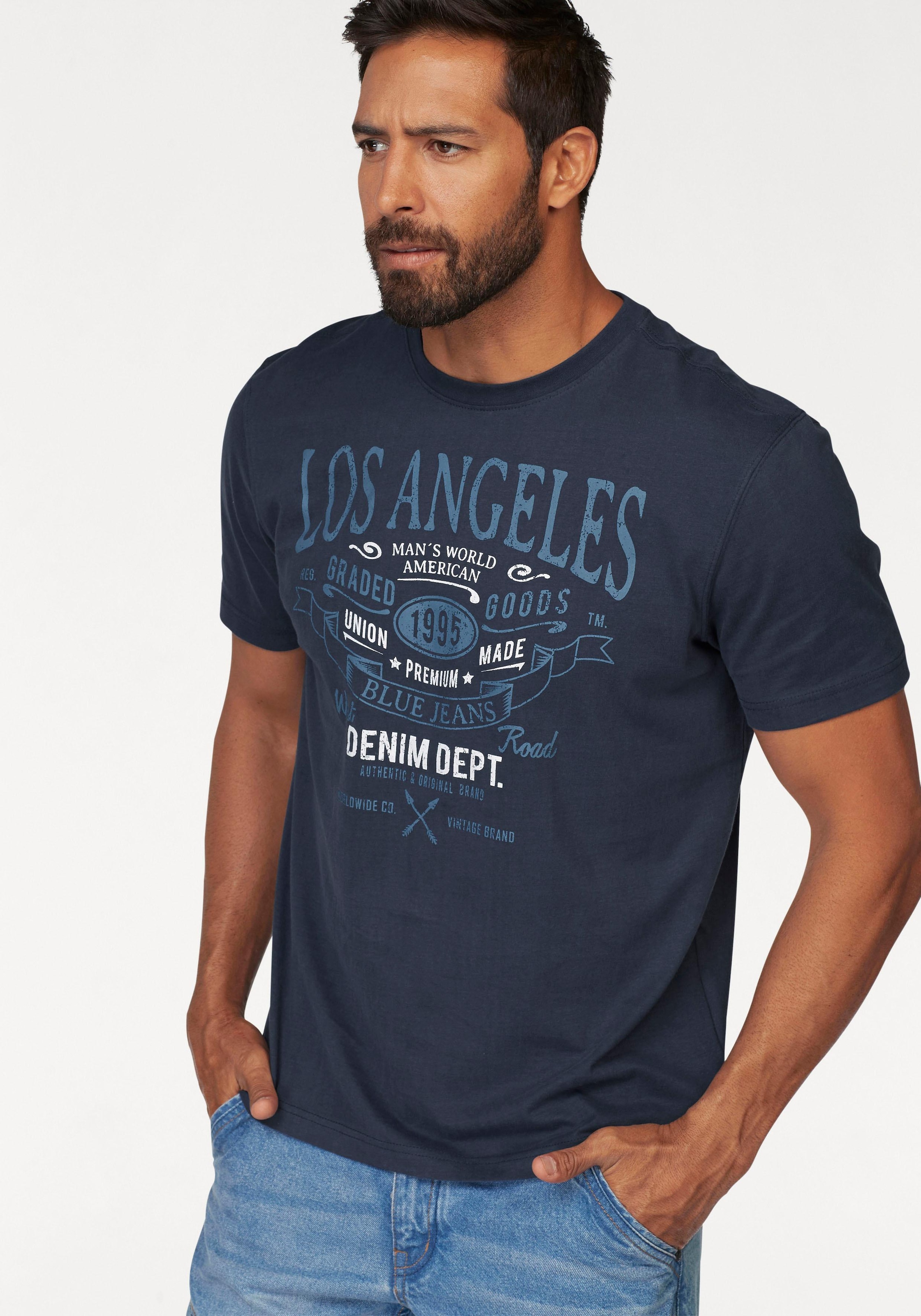 Calvin Klein Jeans bei ♕ LS mit Logopatch Langarmshirt TEE«, »BADGE WAFFLE