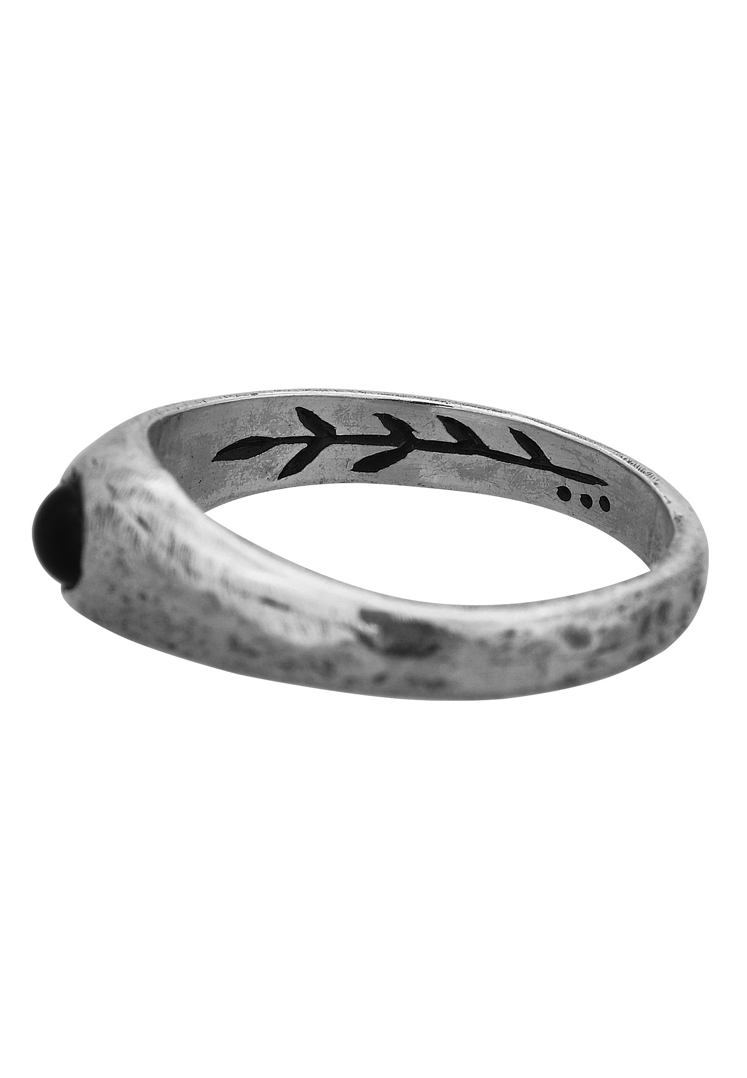 HAZE & GLORY Silberring »Ring Siegelring Cast Away - Onyx 925 Silber«
