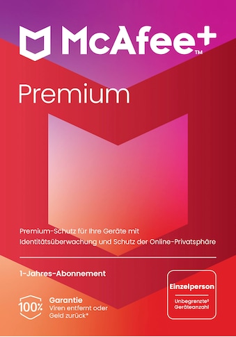 Virensoftware »McAfee+ Premium - Individual (Code in a Box)«